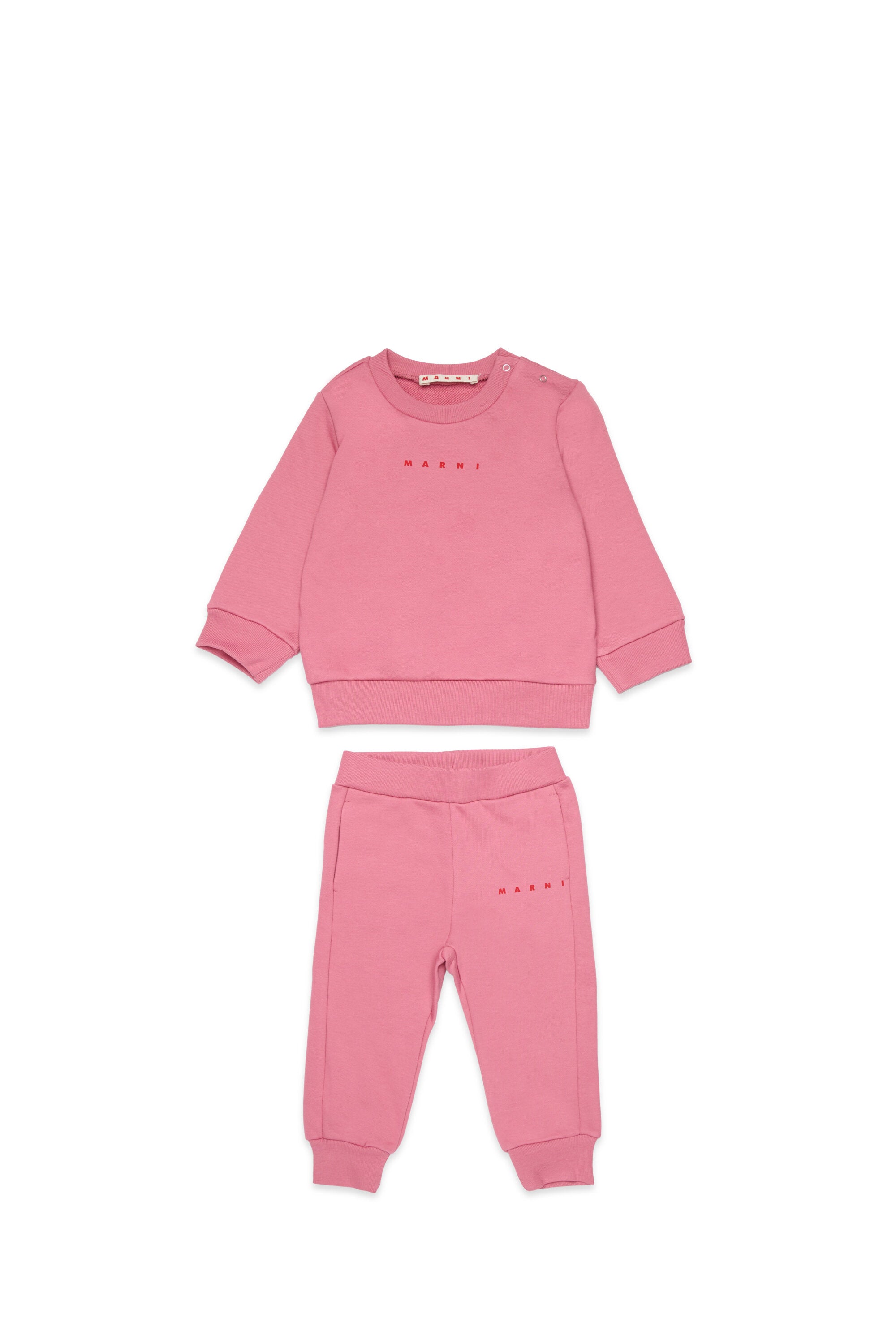 Fleece tracksuit set with institutional logo