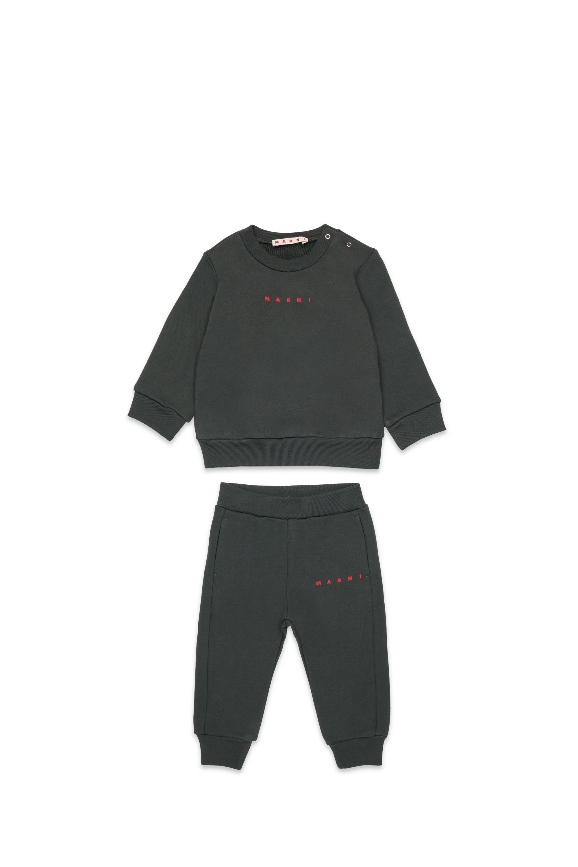 Fleece tracksuit set with institutional logo