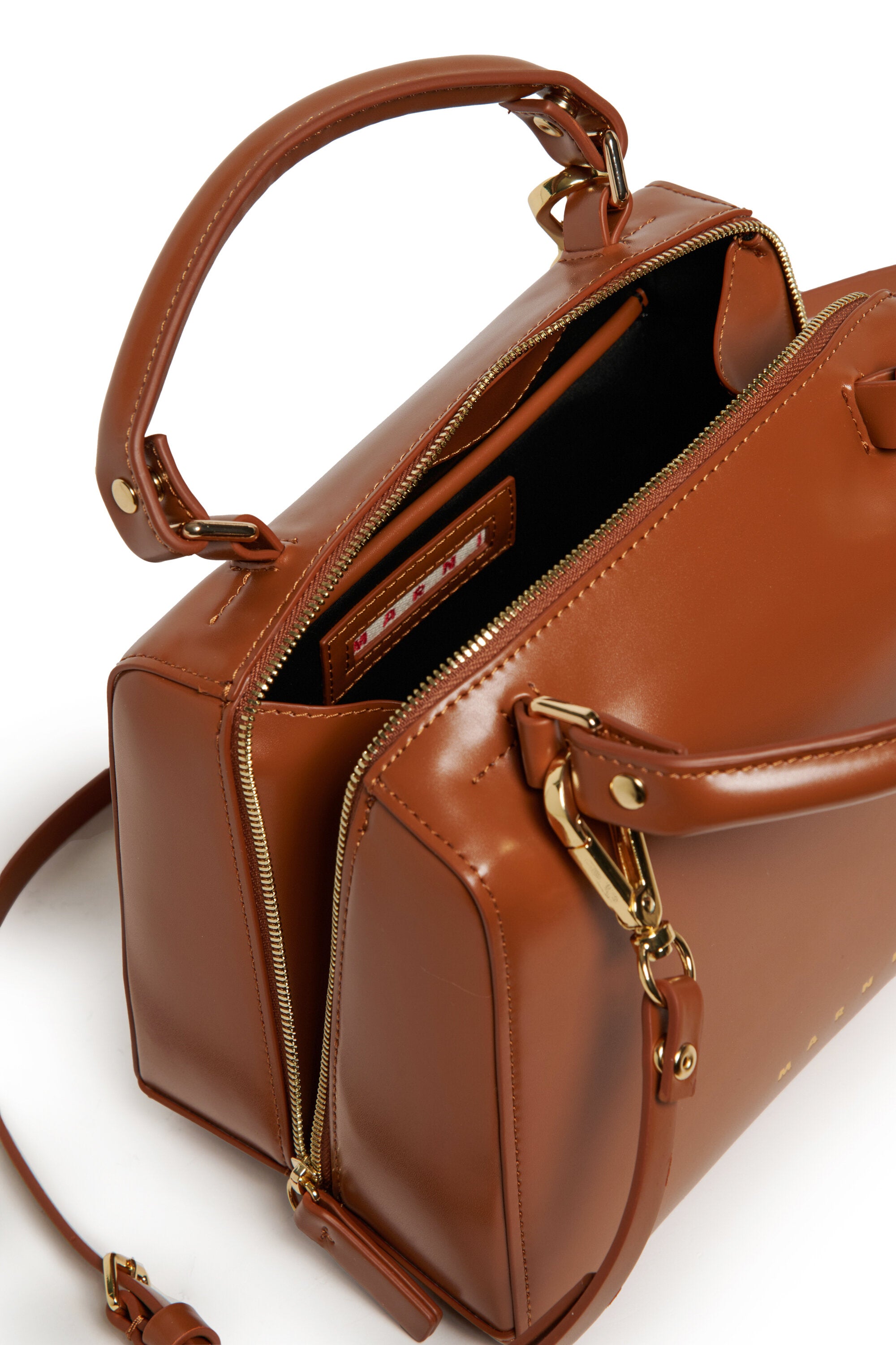 School Bag aus beschichtetem Stoff mit Schulterriemen