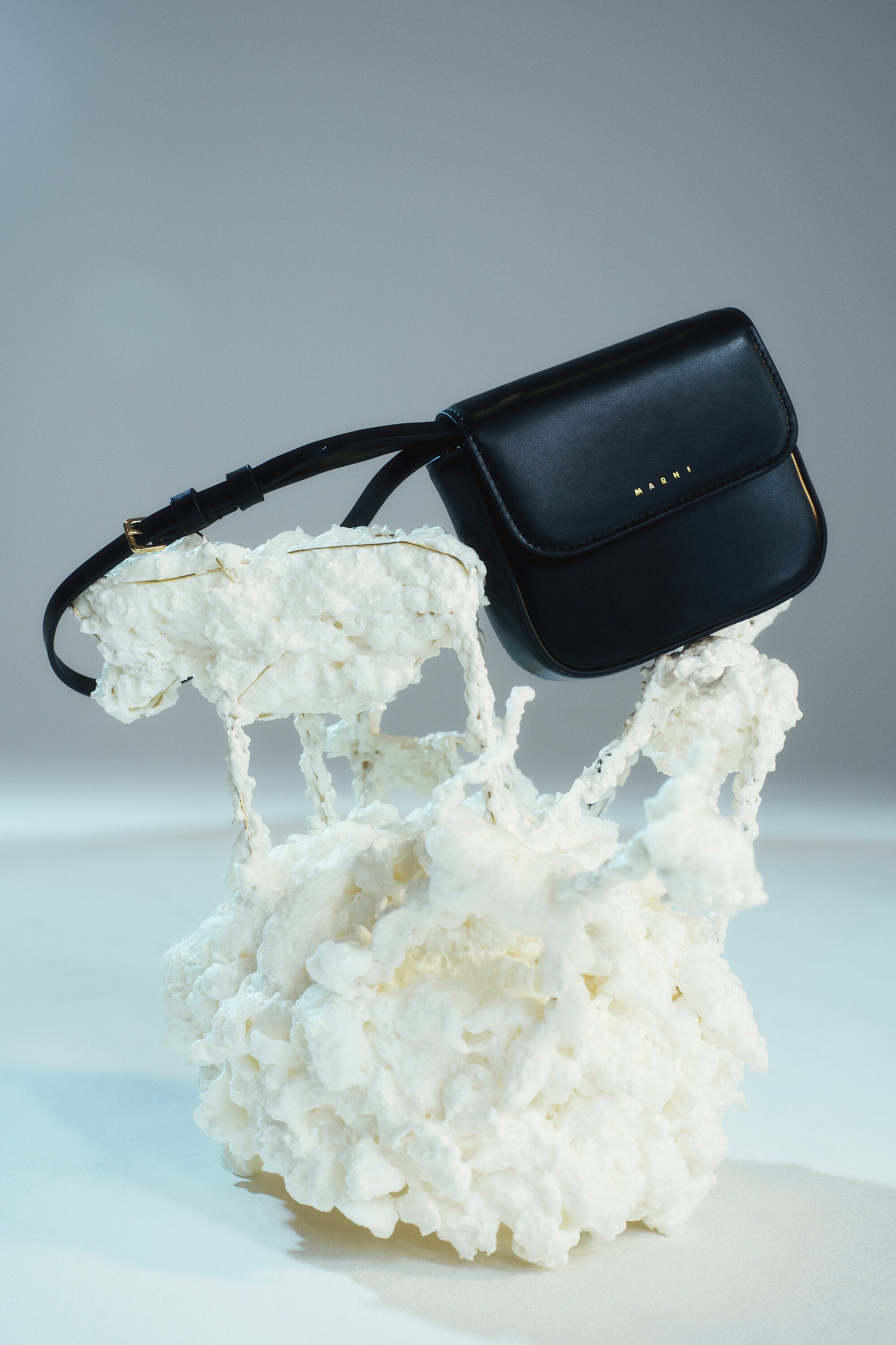 Borsa Punk Bag in tessuto spalmato con tracolla