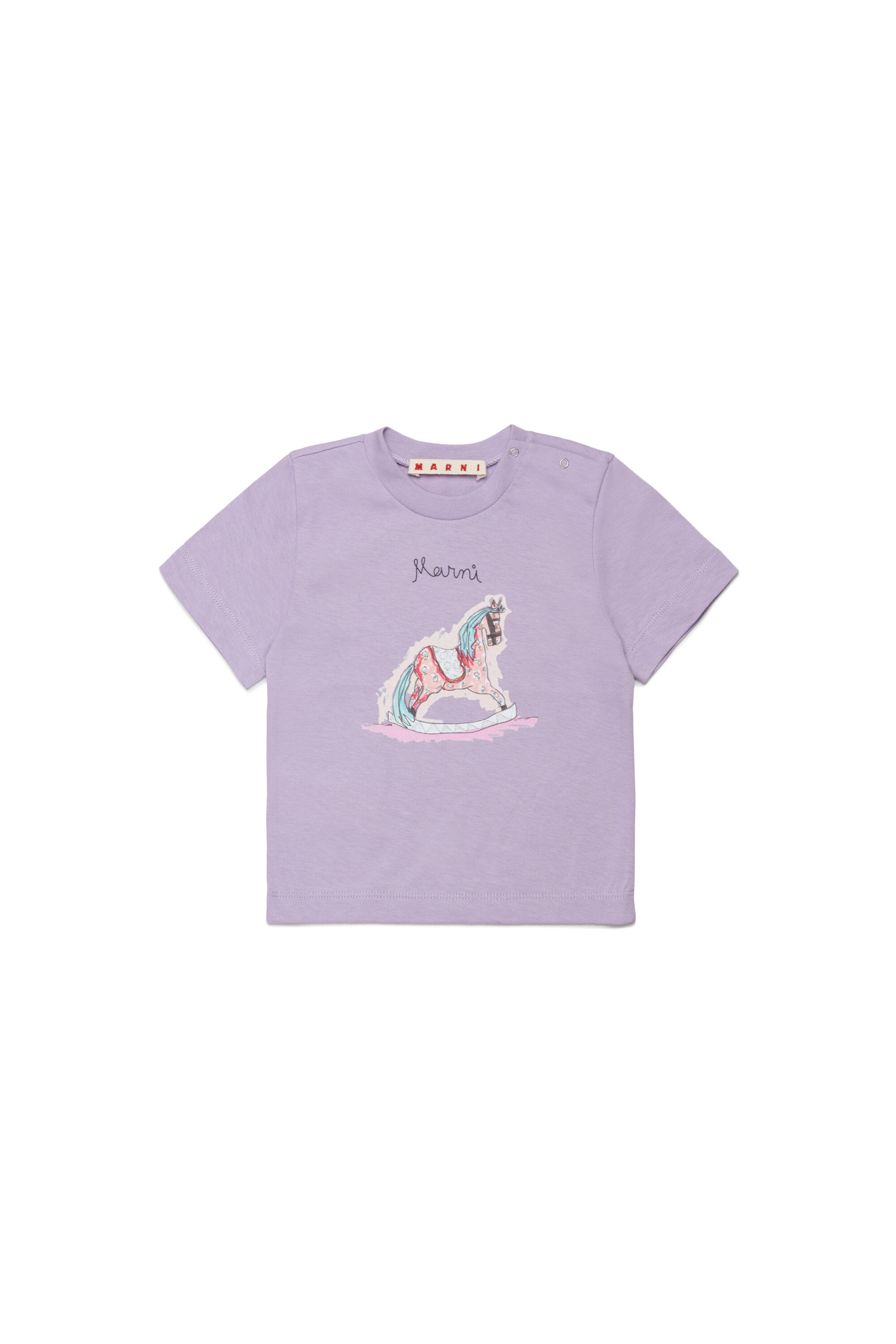 Camiseta de cuello redondo con logo