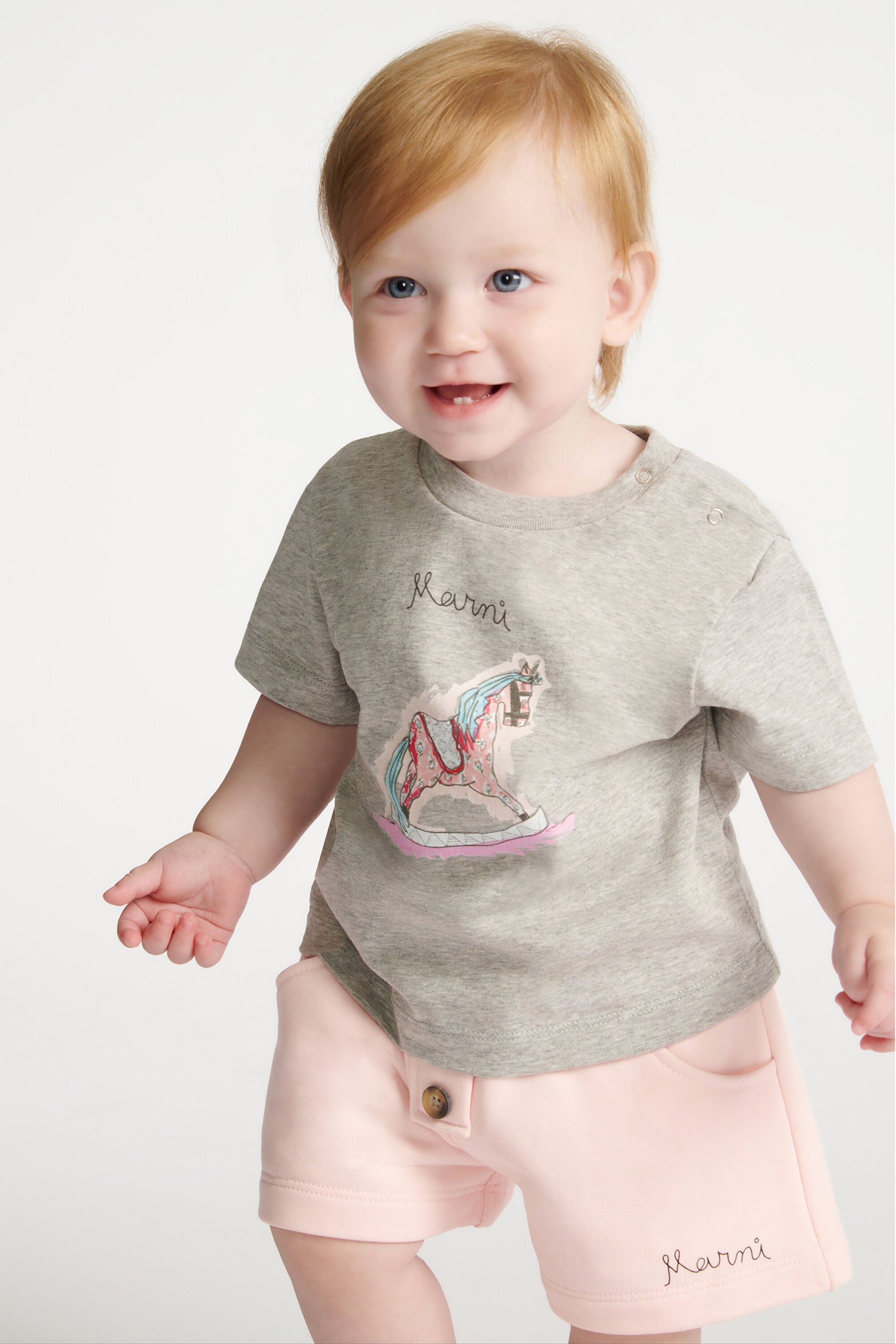 Rundhals-T-Shirt mit Logo