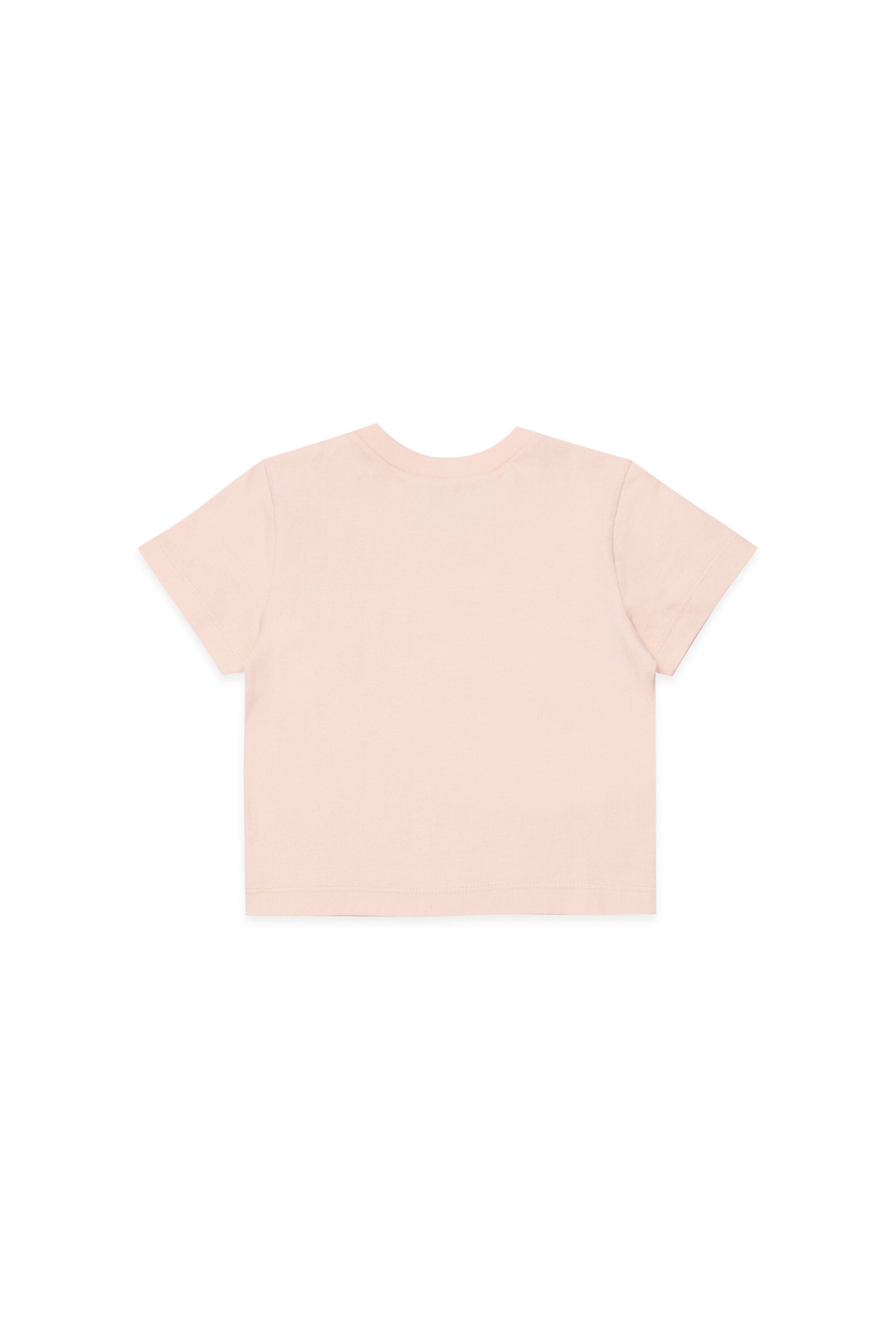 T-shirt con logo e ricamo floreale