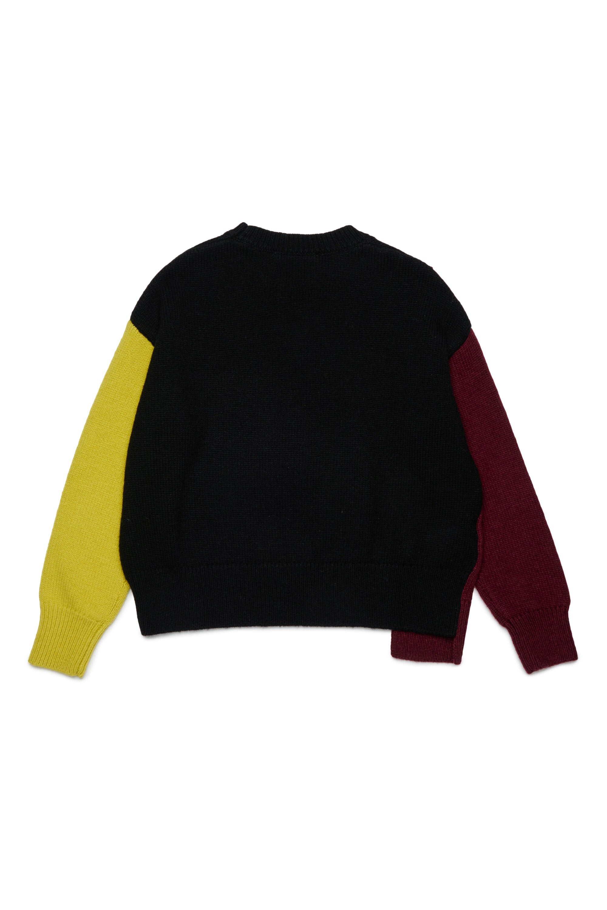 Pullover in misto lana colorblock
