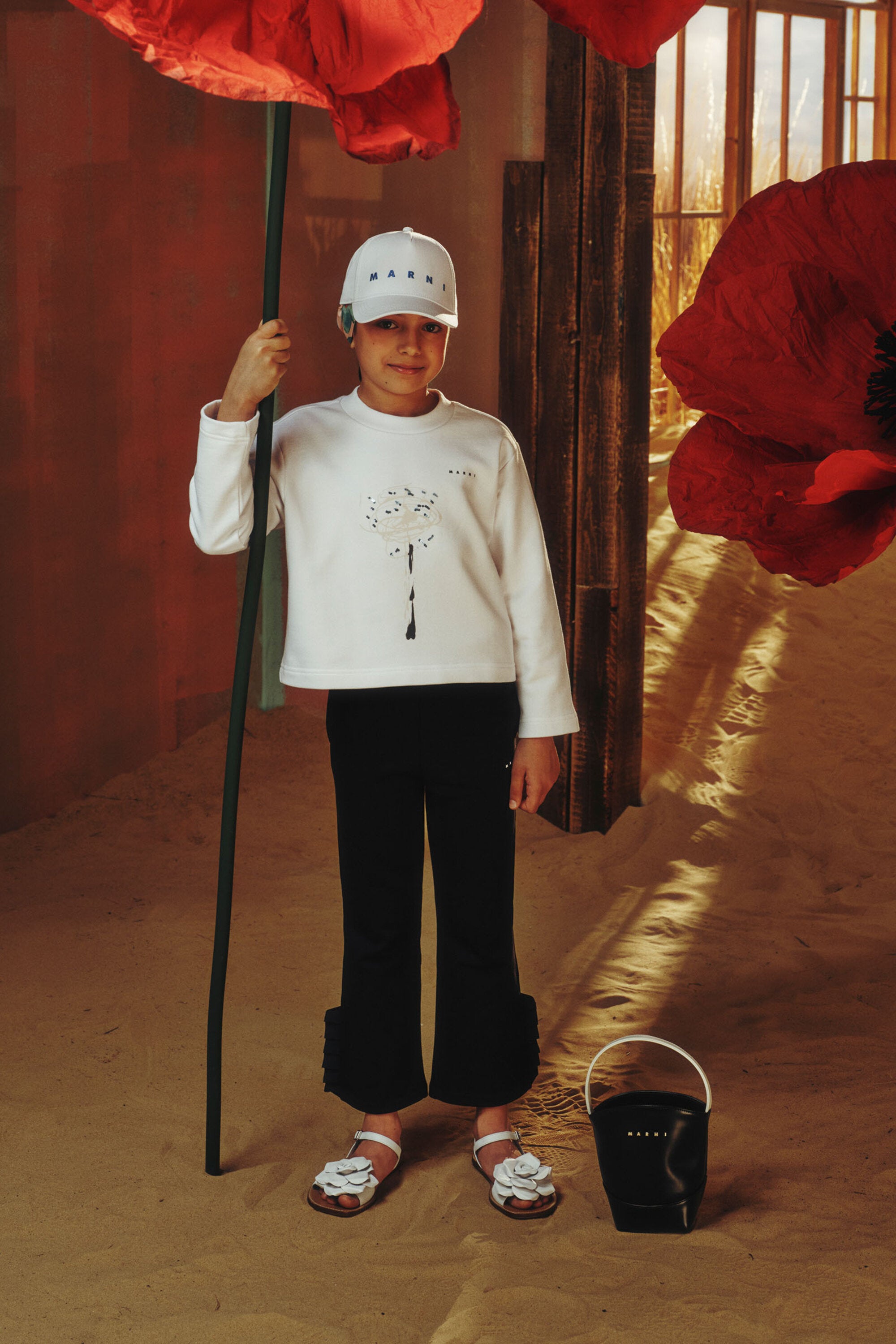 Cappello da baseball in gabardina con logo