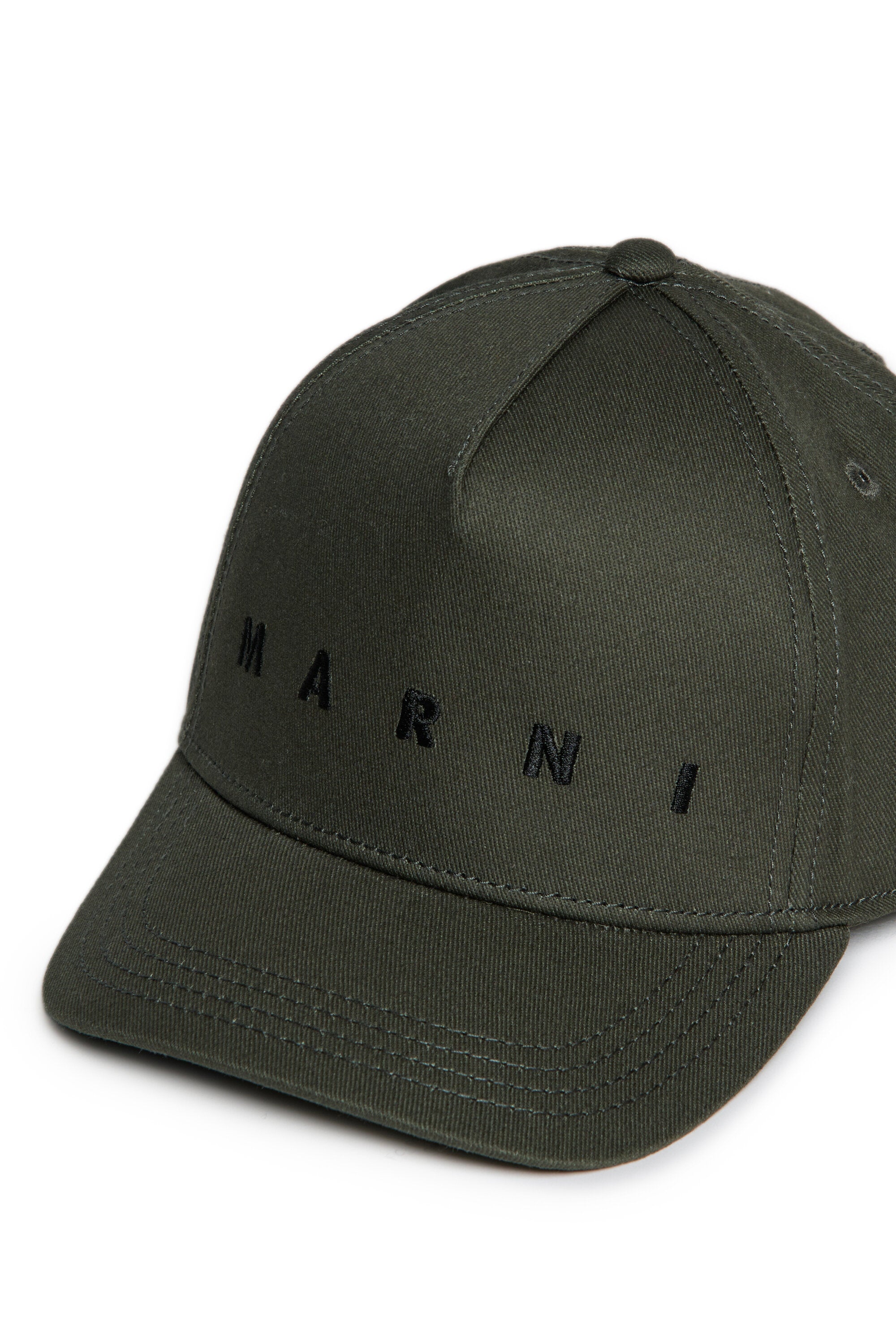 Cappello da baseball in gabardina con logo