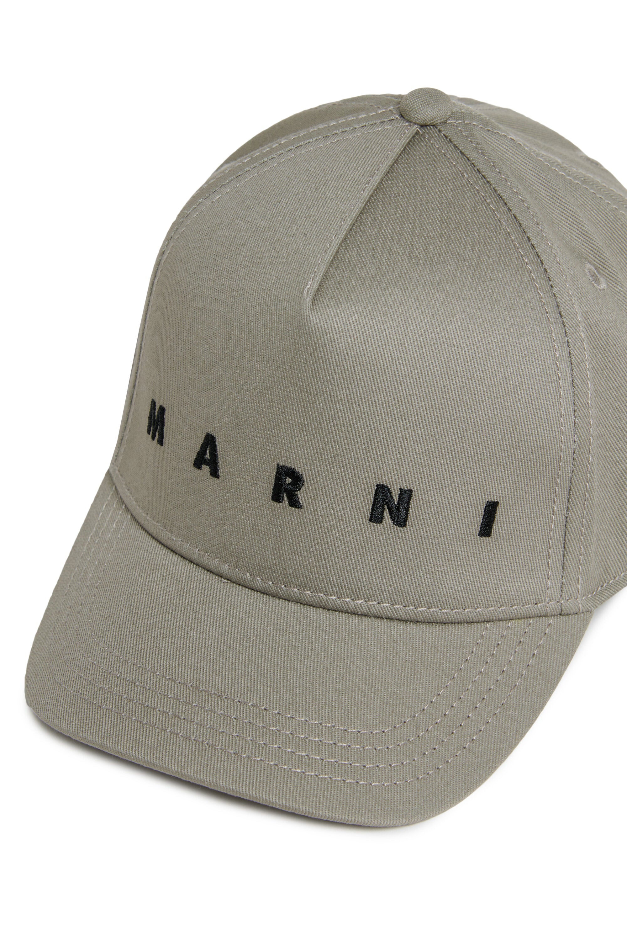 Cappello da baseball in gabardina con logo