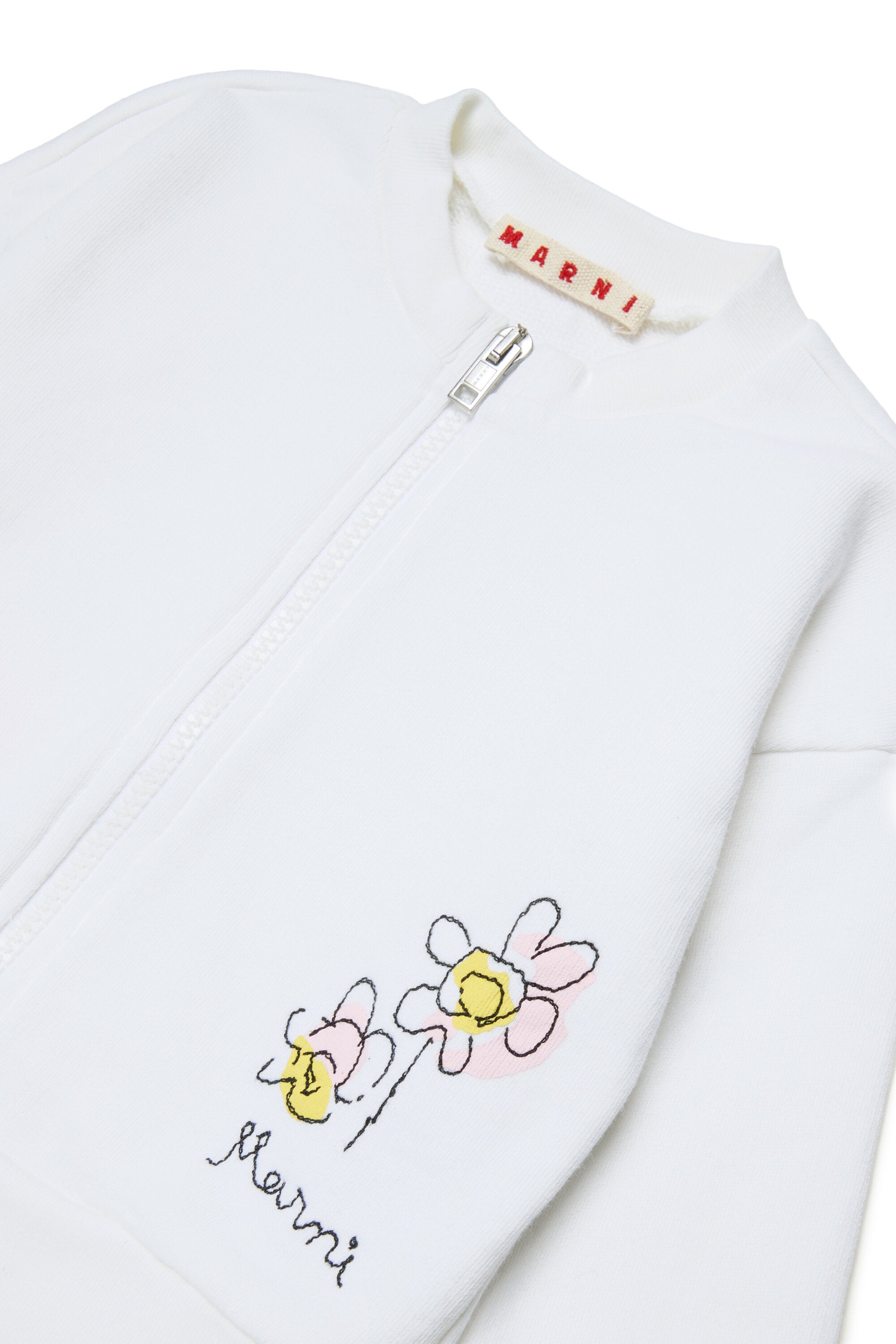 Sweat à fermeture zippée intégrale avec logo