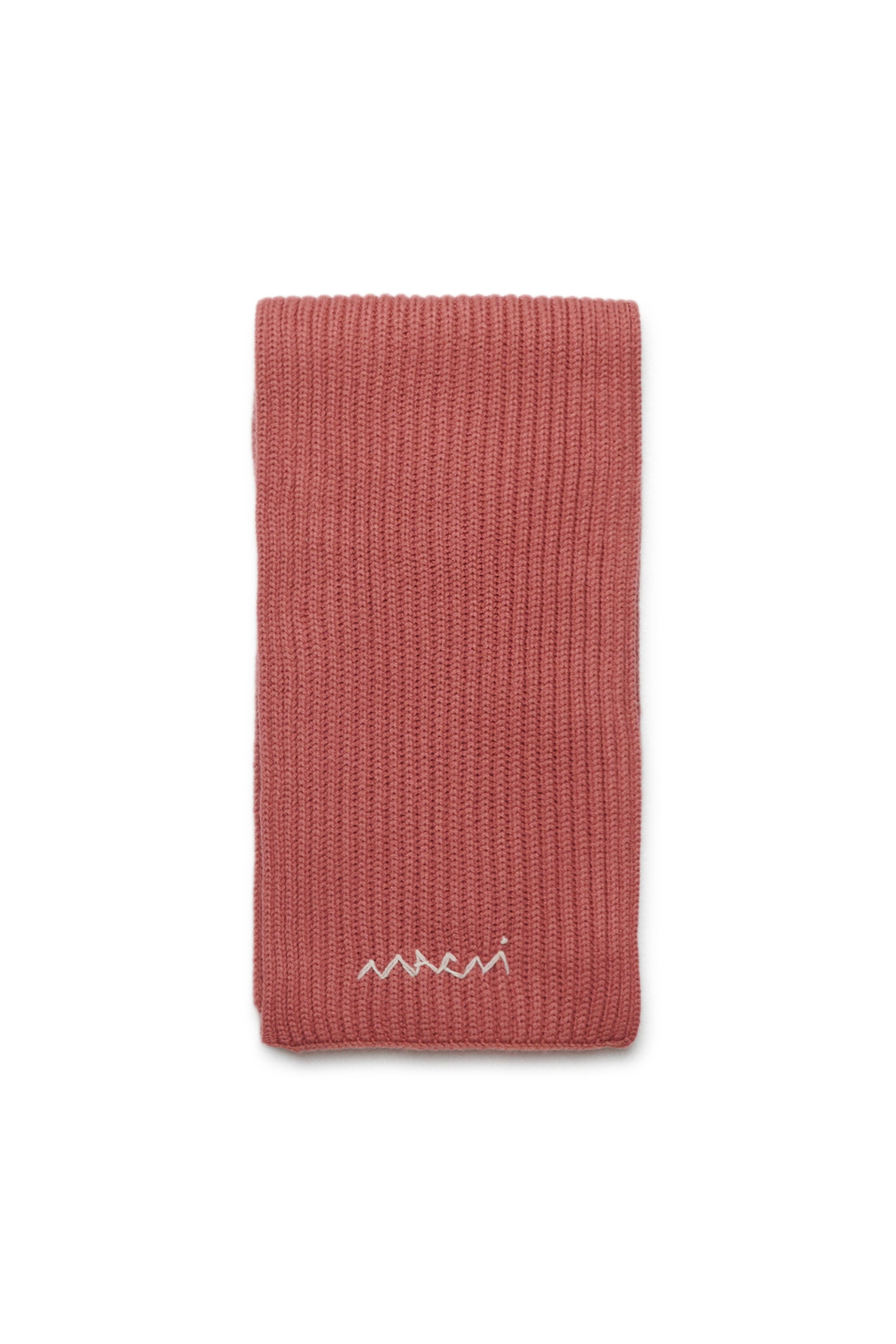 Écharpe en maille de laine avec logo