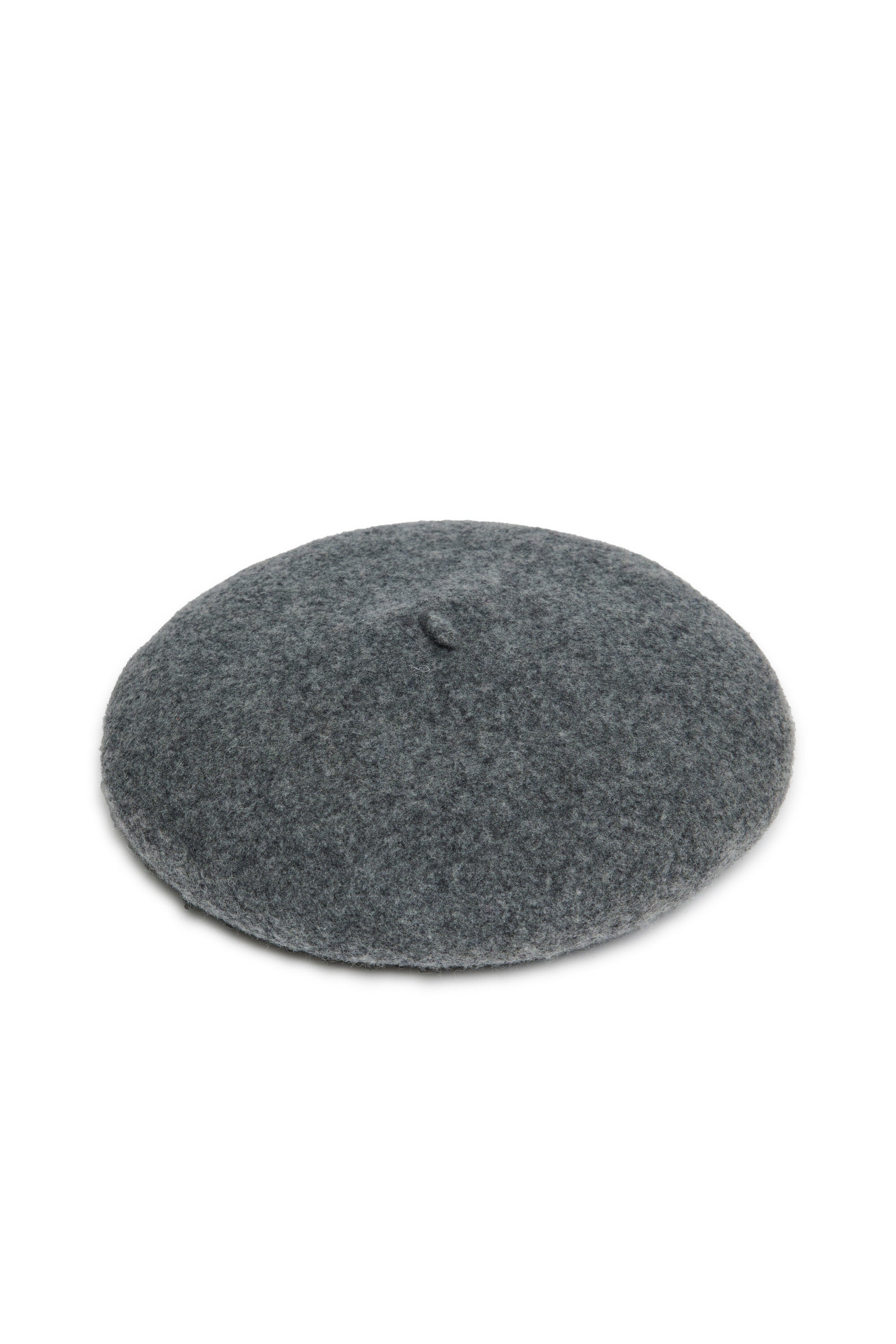 Wool-blend beret with logo
