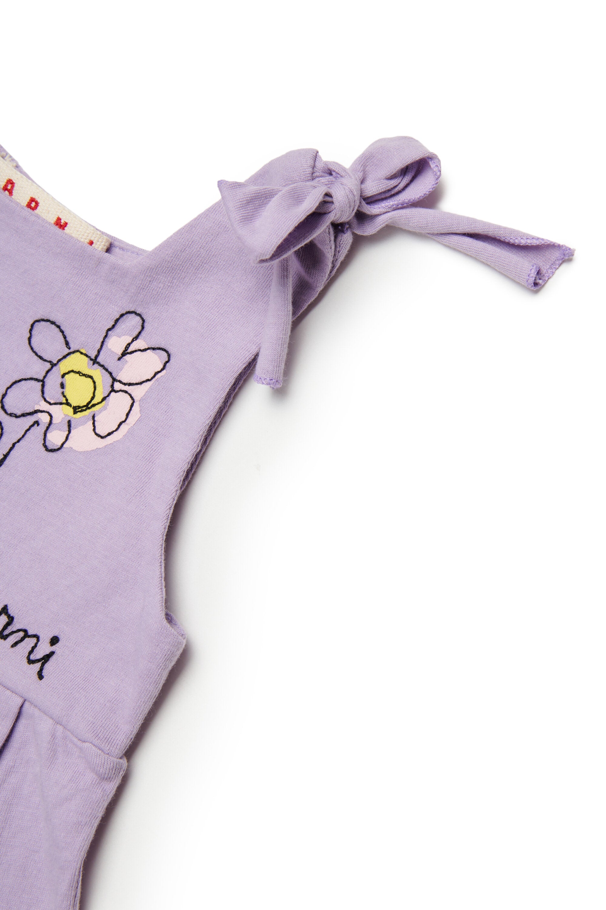 Robe avec fleurs brodées et rubans