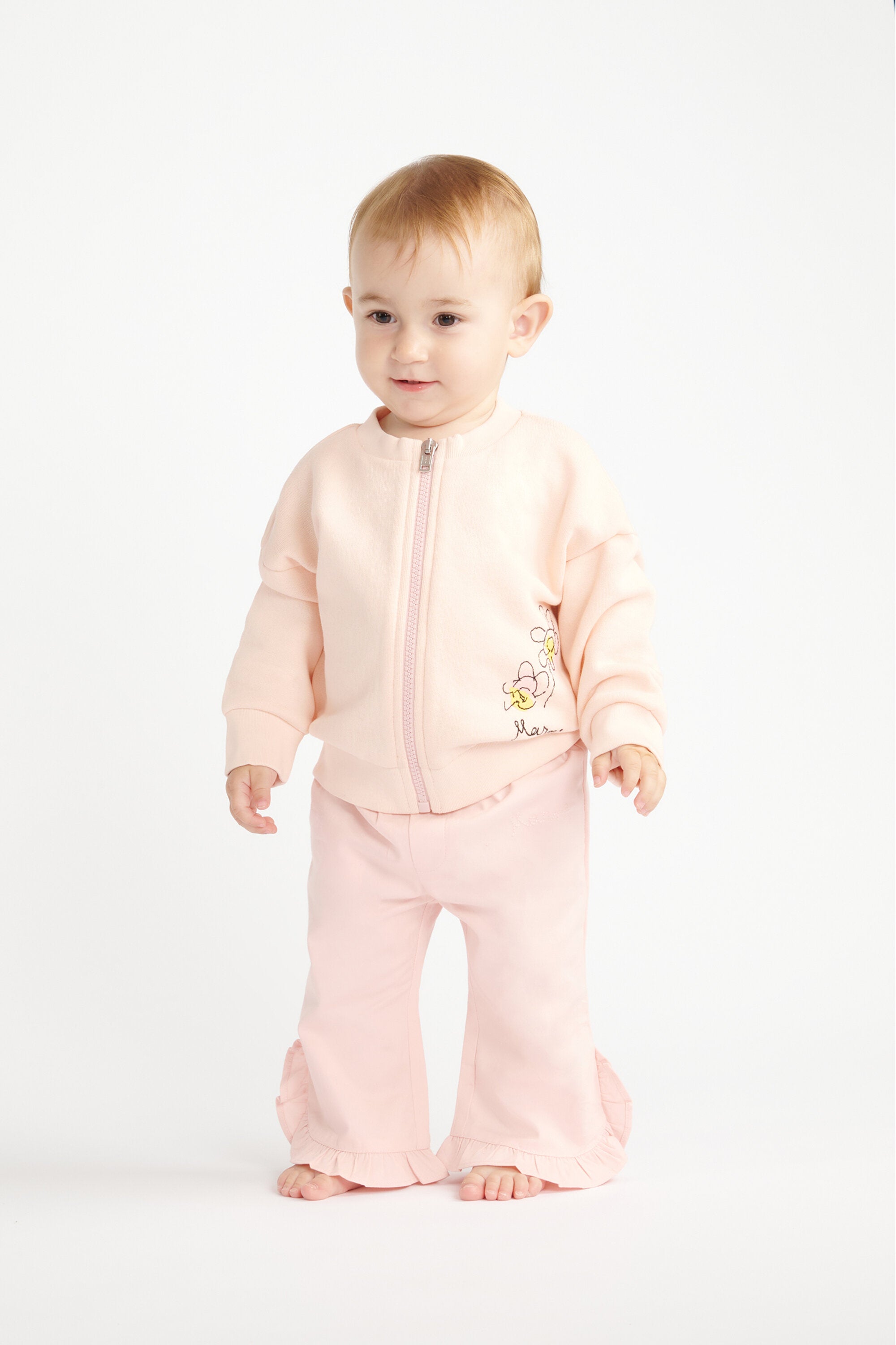 Pantalon avec détail volant