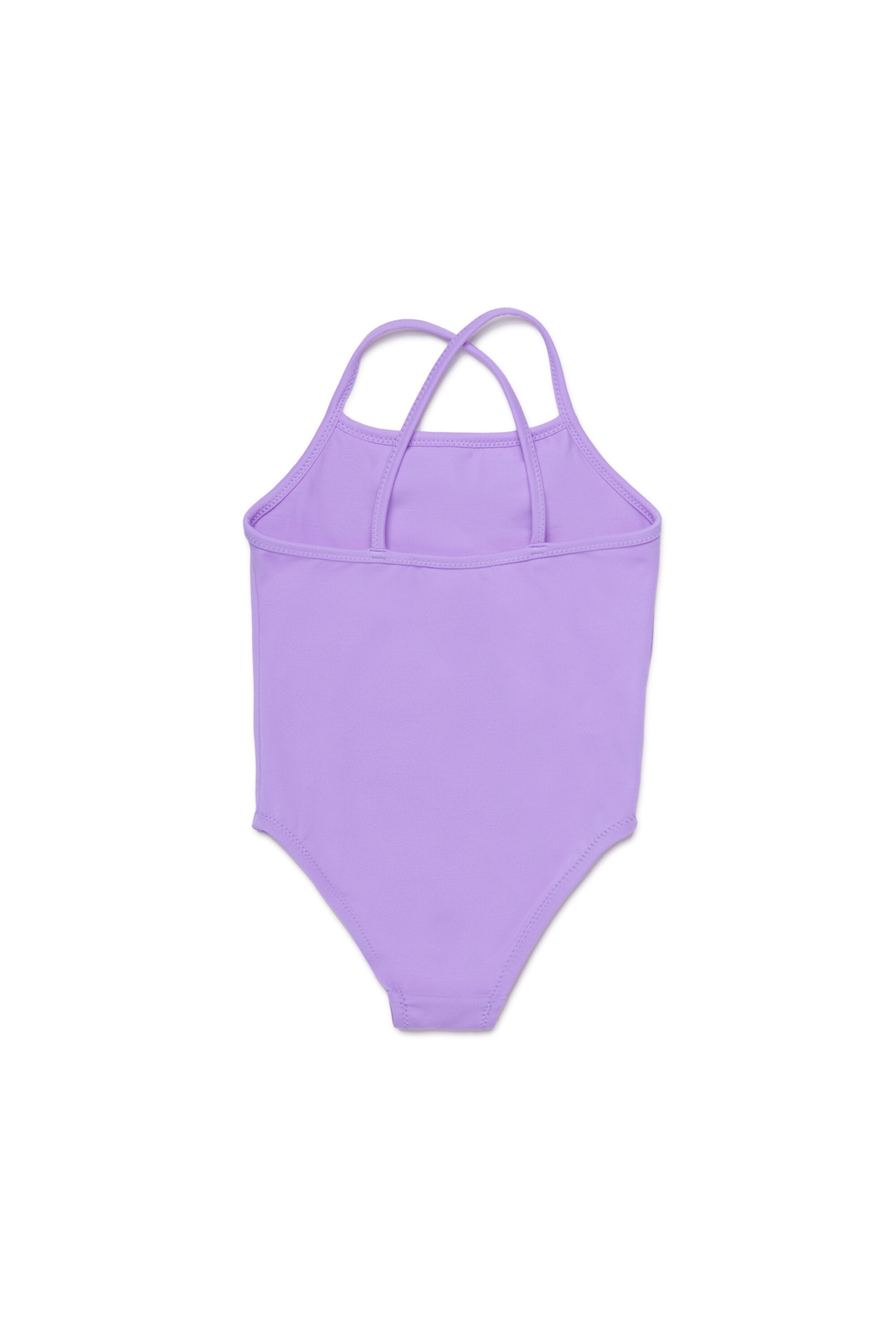 One-piece swimsuit with printed logo