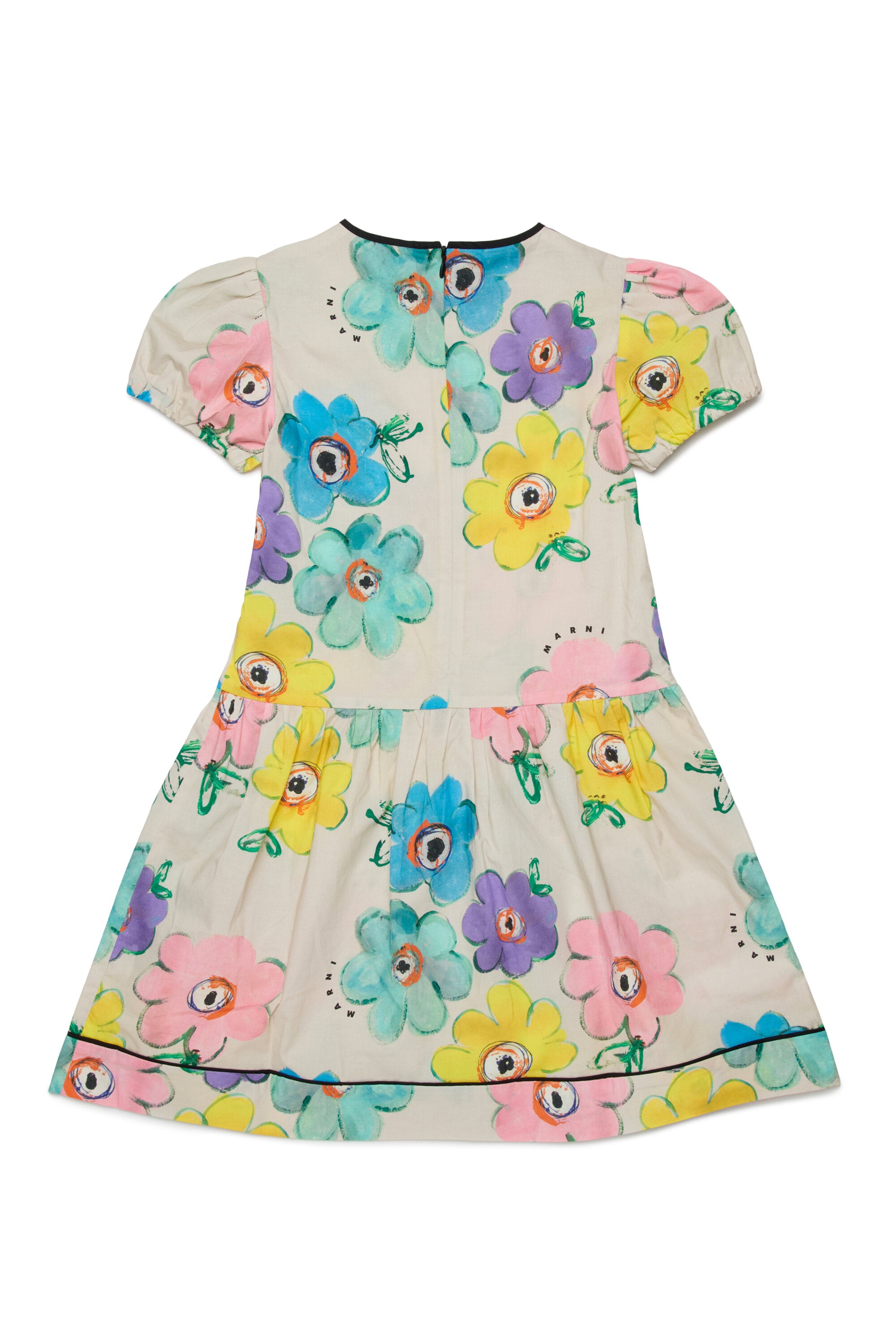 Kleid mit buntem Blumenmuster