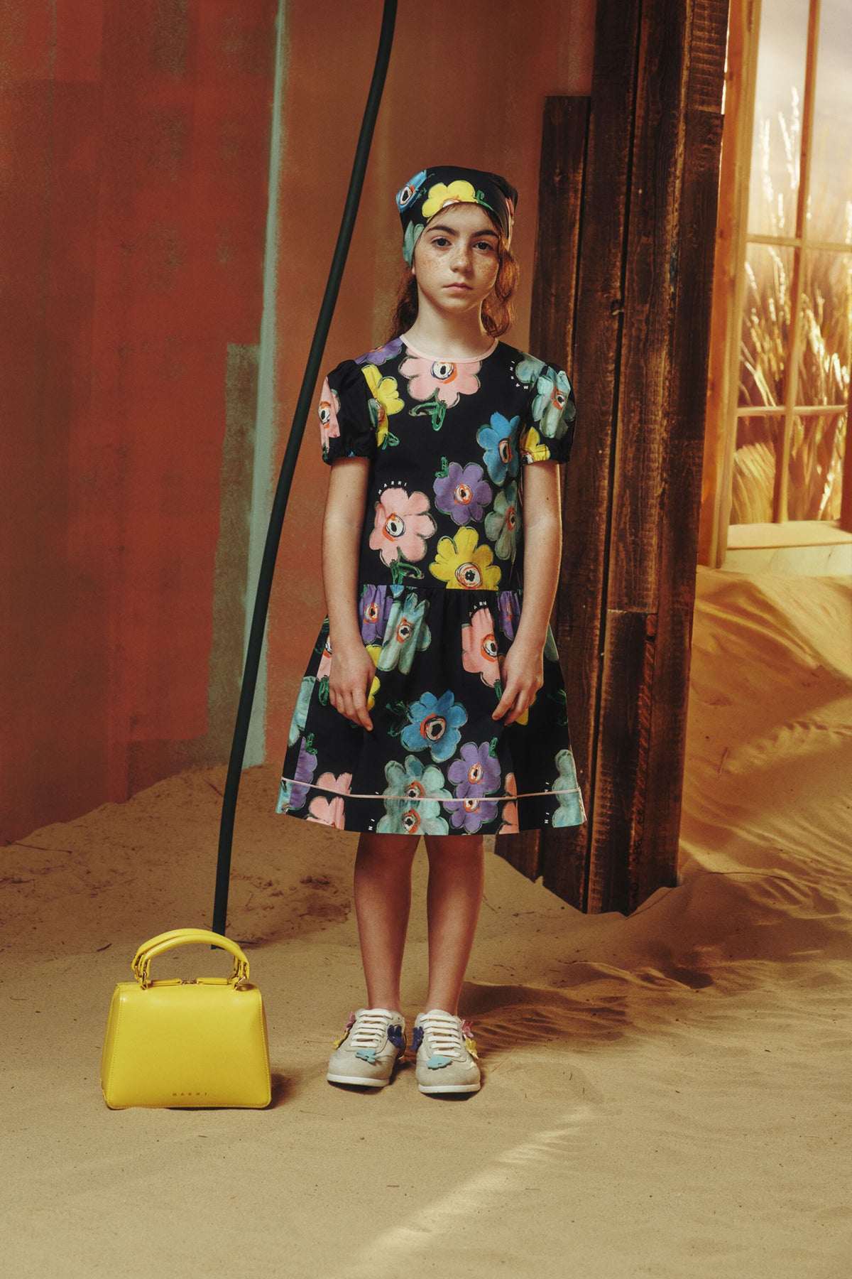 Robe à imprimé fleuri coloré