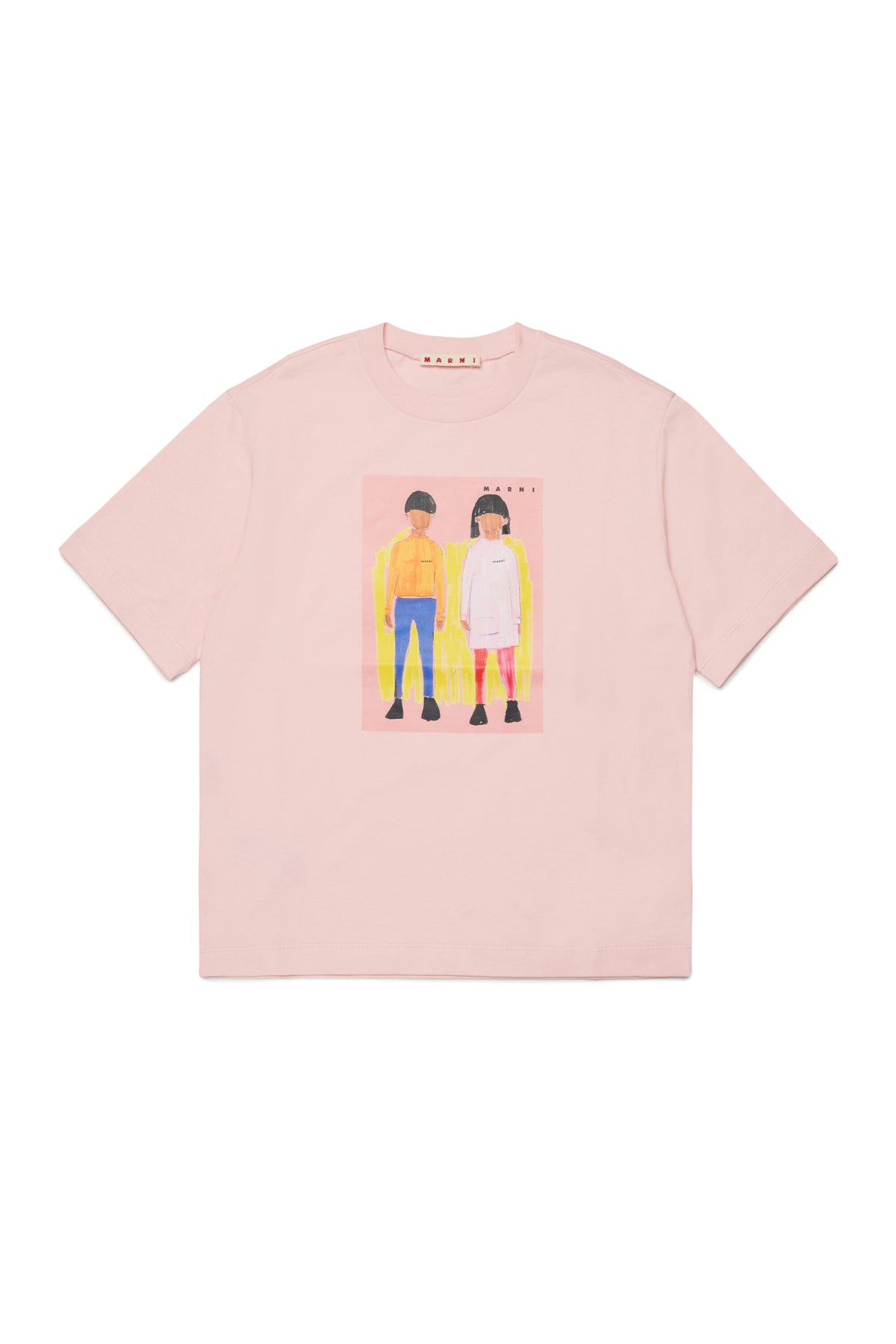 T-Shirt mit illustriertem Frontprint