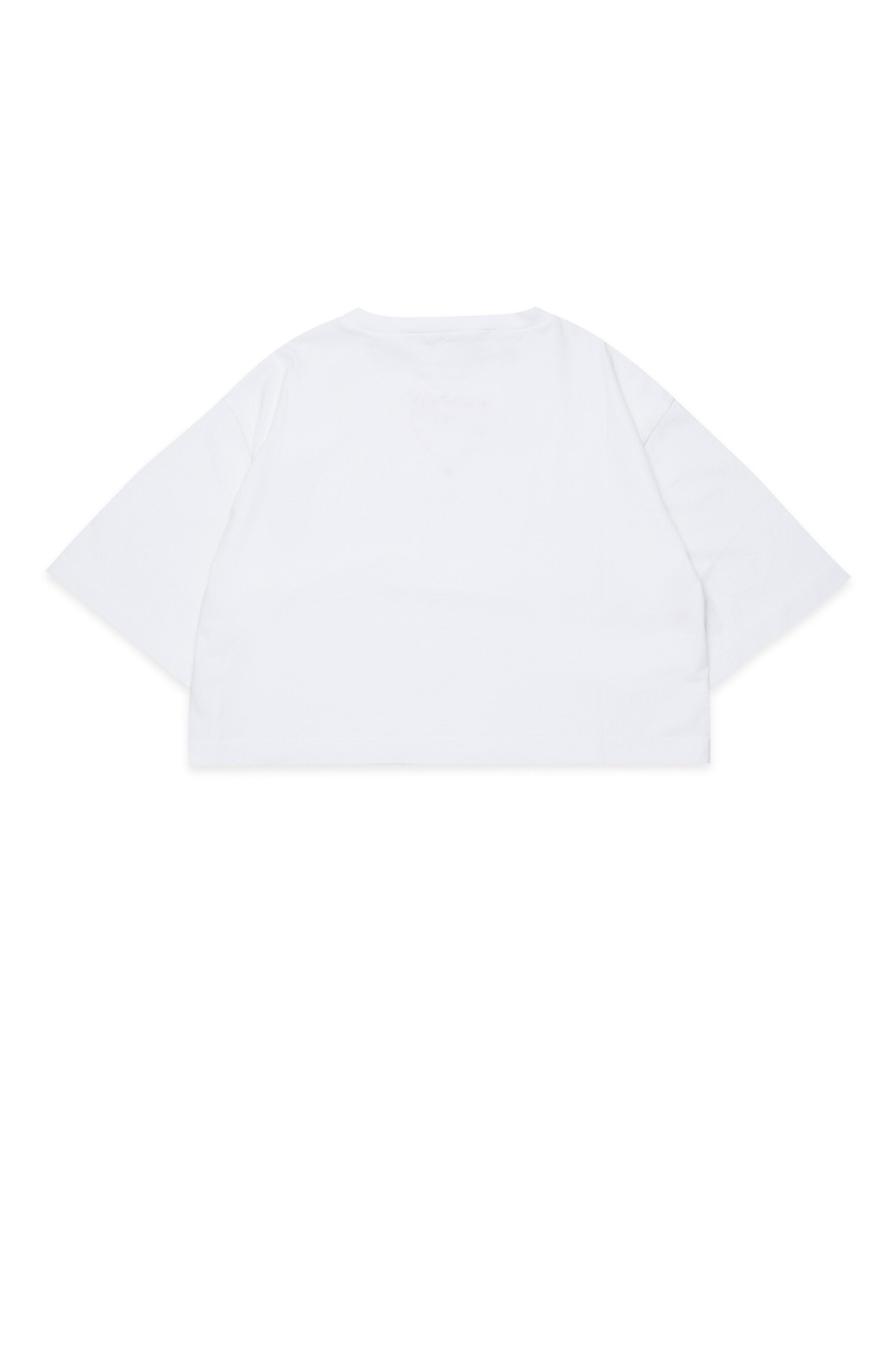 T-shirt con ricamo a cuore davanti
