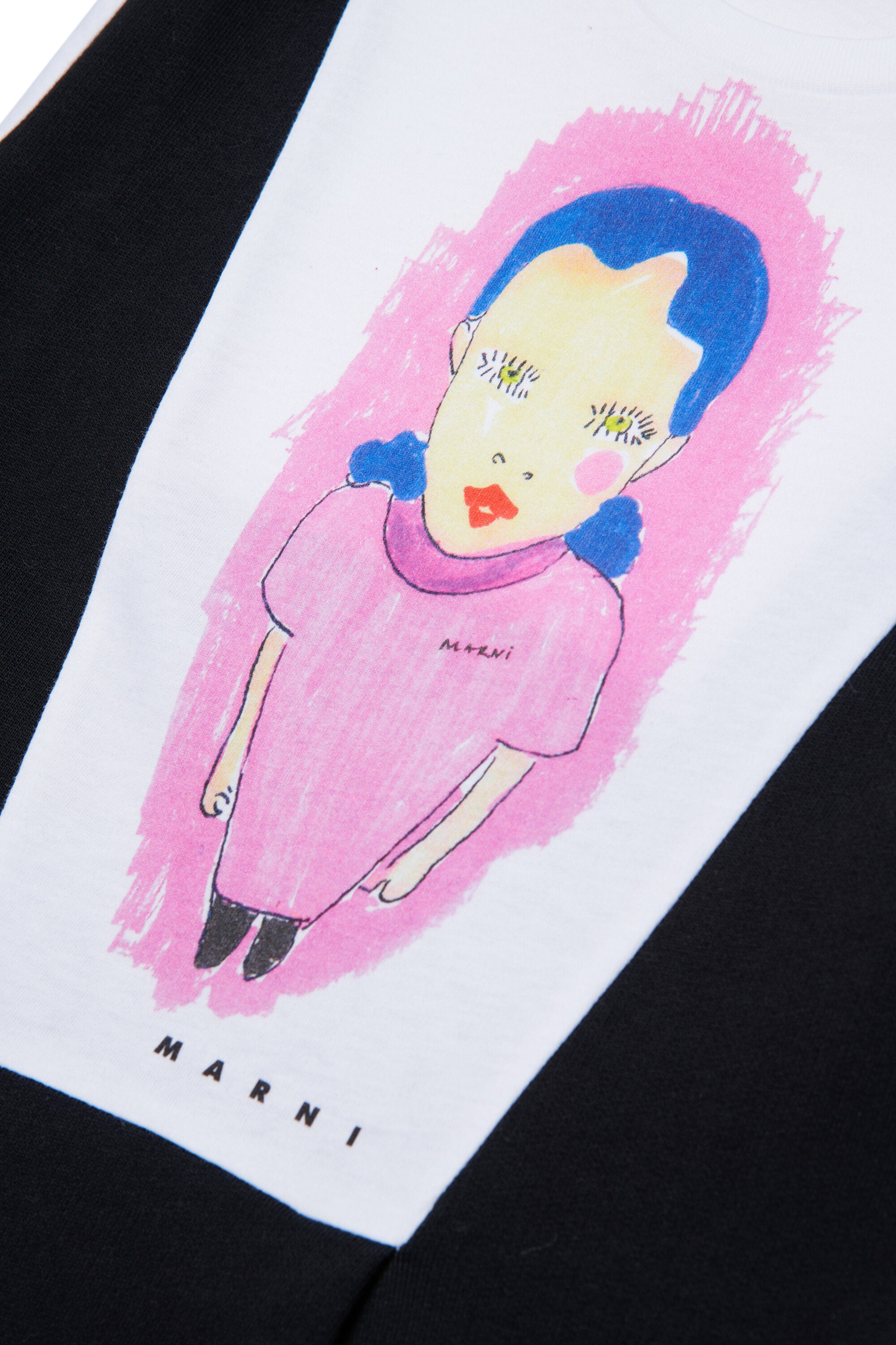 Robe courte à imprimé graphique