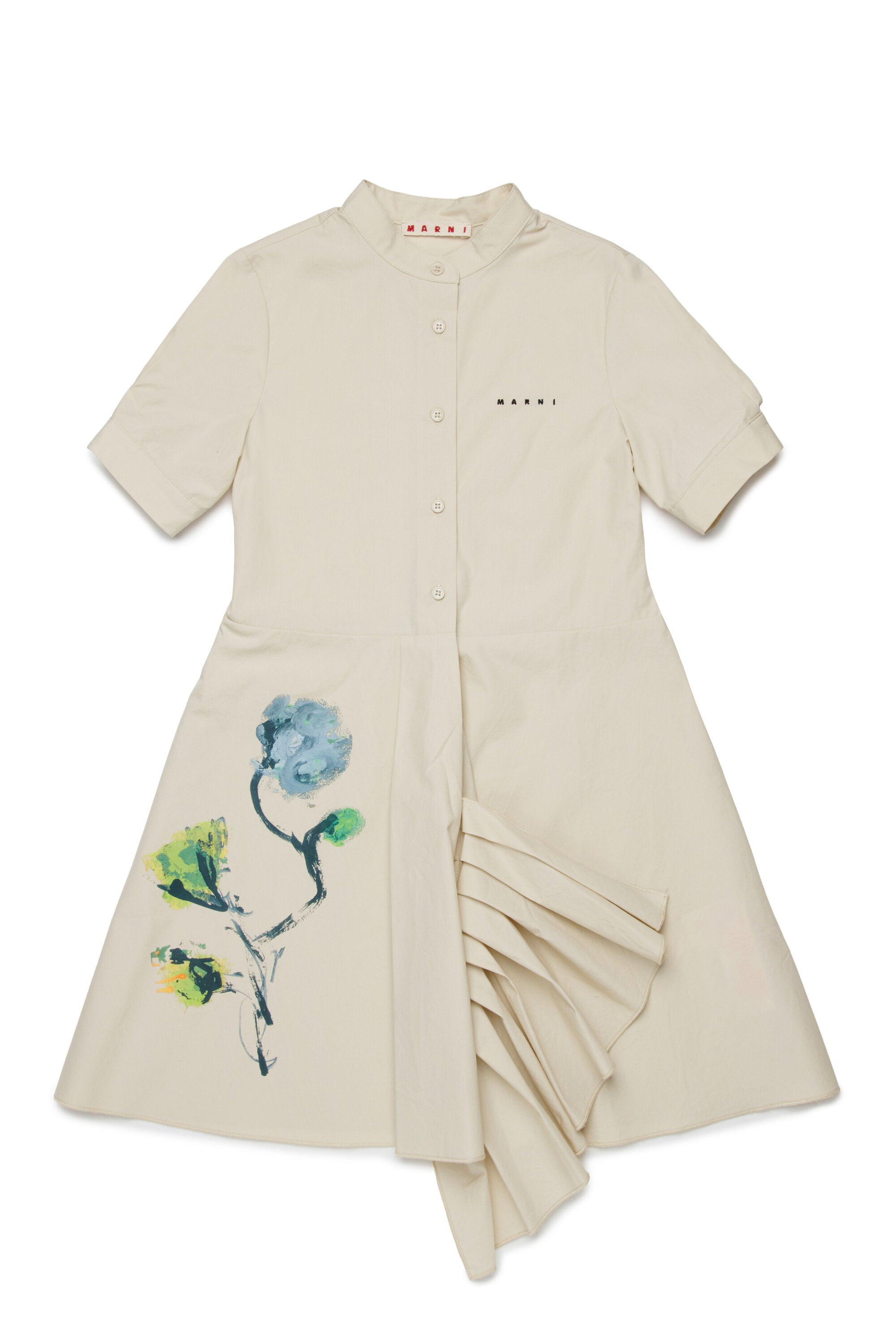 Kurzes Kleid mit Blumenmuster