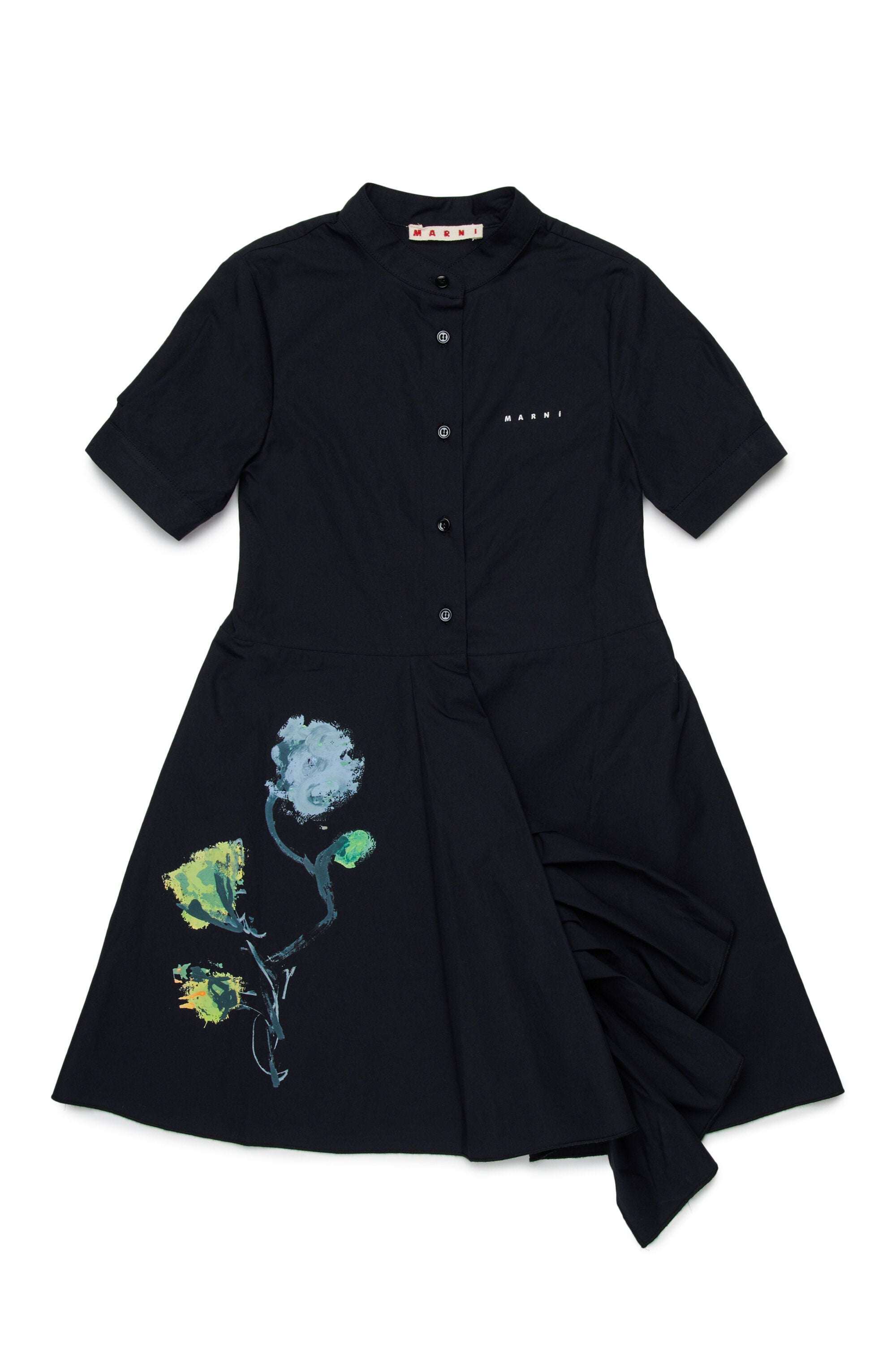 Short dress with floral print