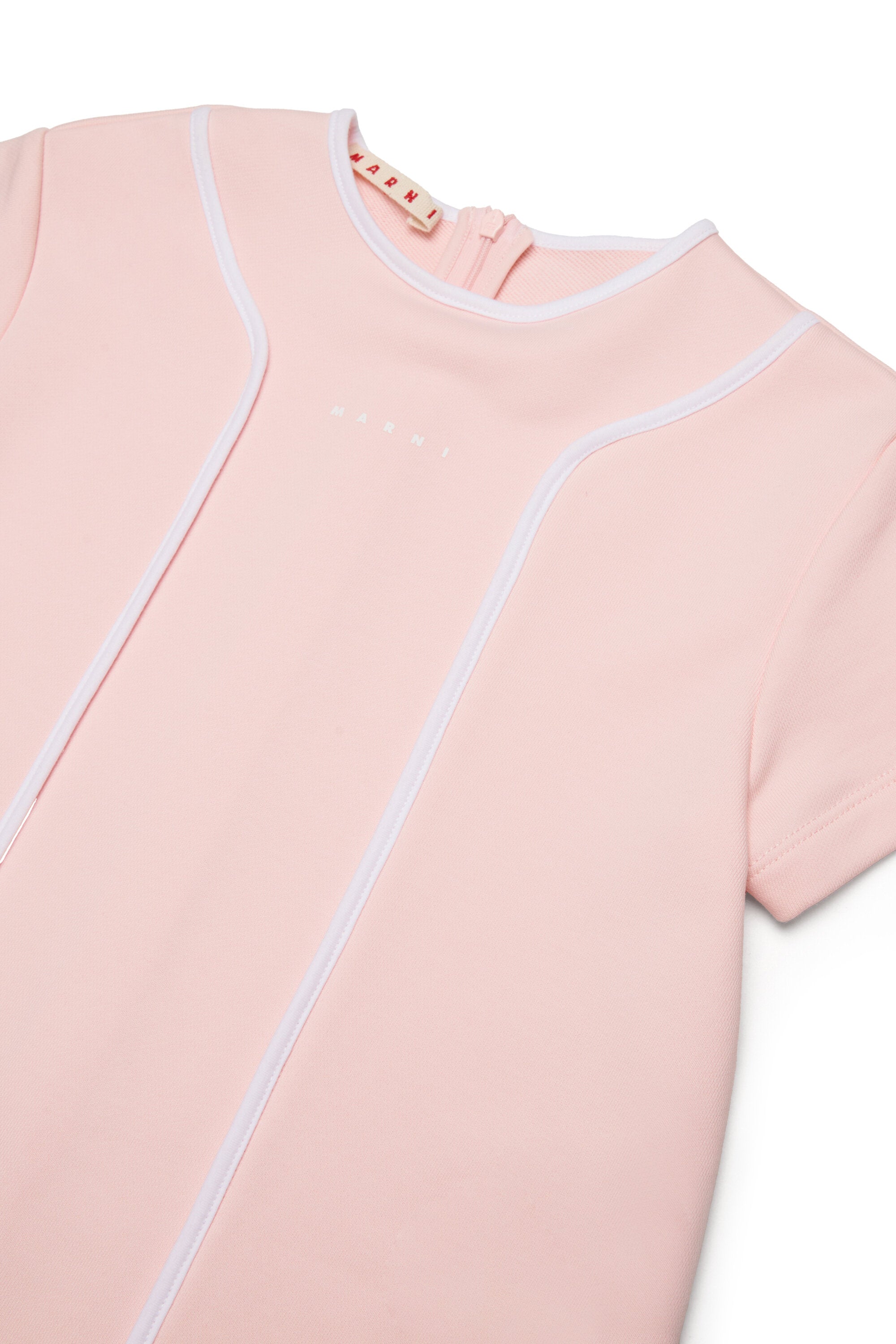 Kleid mit kurzen Ärmeln und gerader Linie