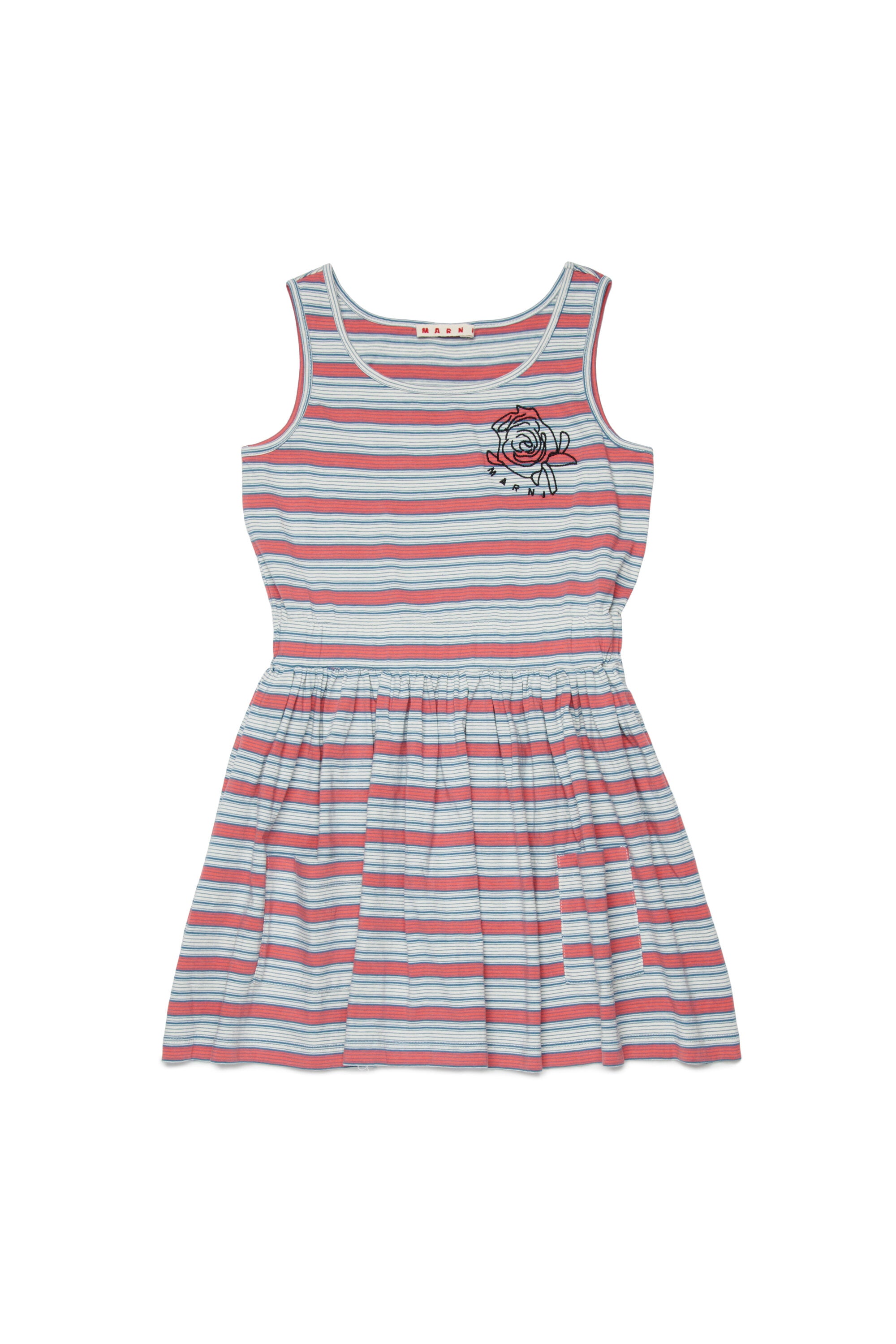 Ärmelloses Kleid mit Logo