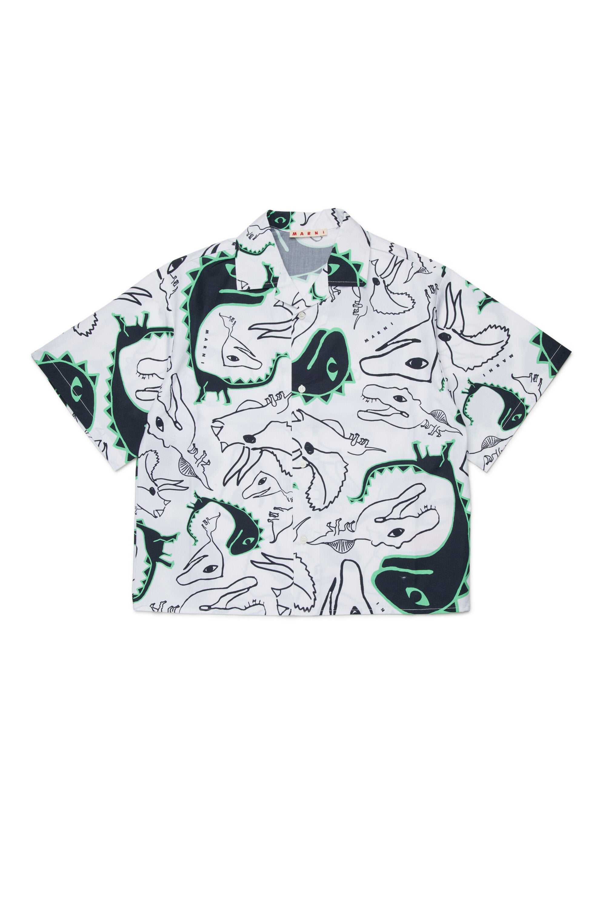 Short-sleeved shirt with logo