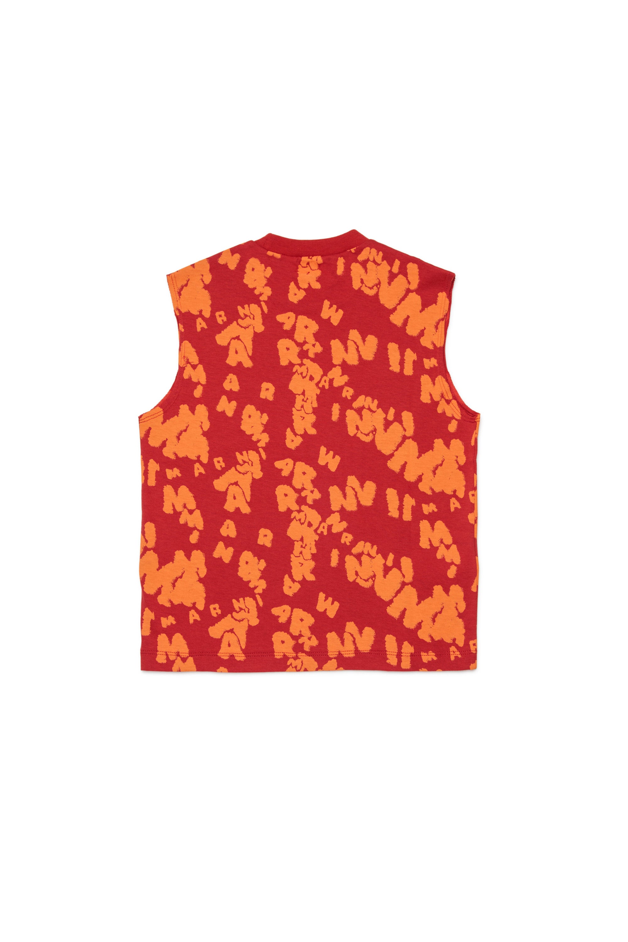 Ärmelloses T-Shirt mit Allover-Logo