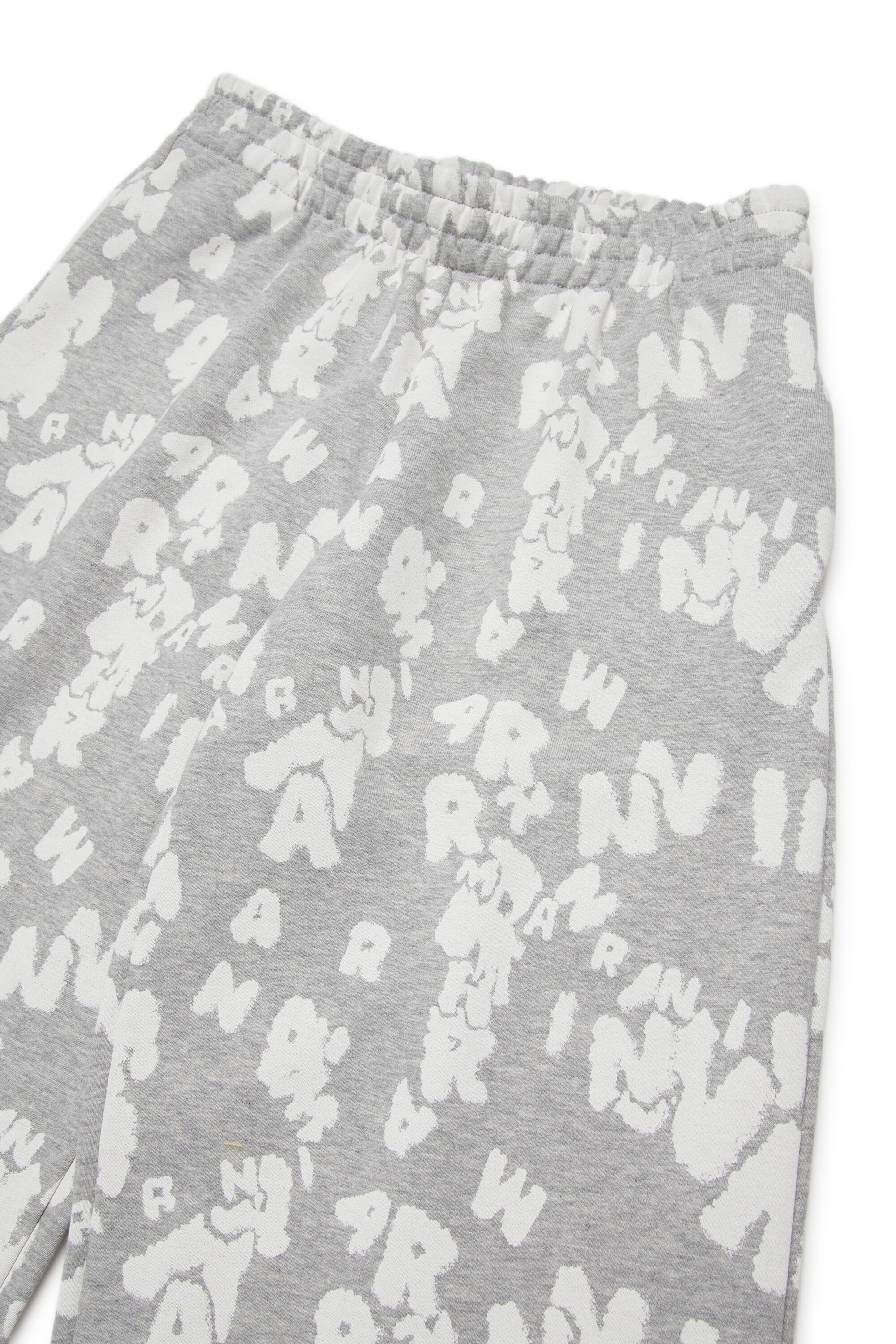 Pantalones de felpa con logo allover
