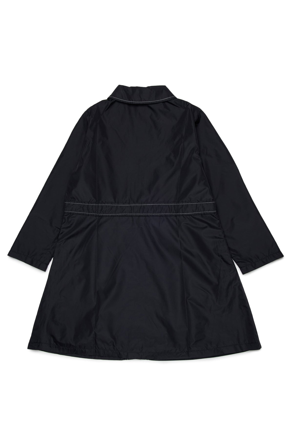 Chaqueta larga con logo estampado