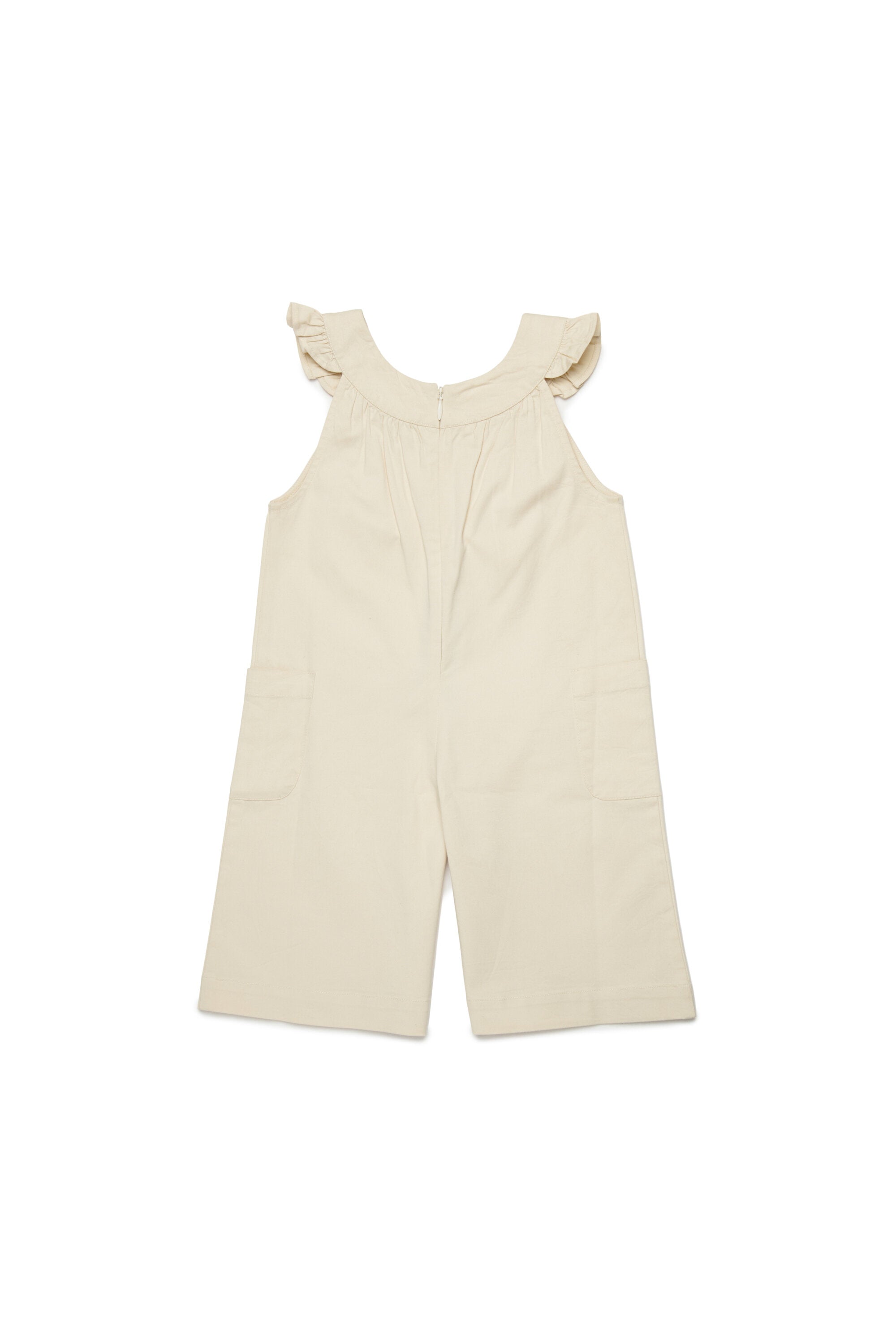 Jumpsuit with ruffles on the shoulders