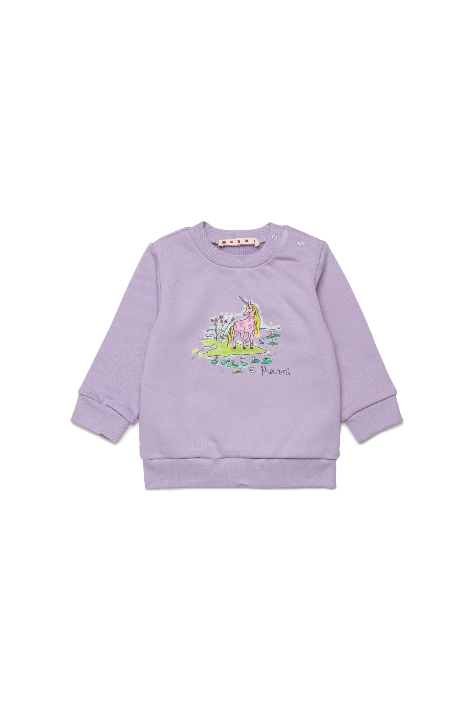 Sudadera de cuello redondo con logo estampado