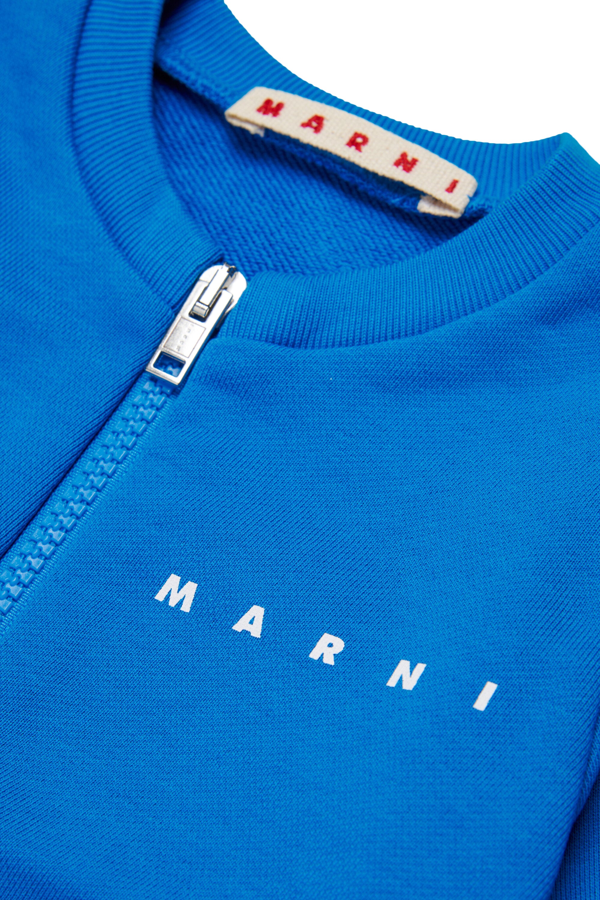 Sudadera con cremallera completa y logo