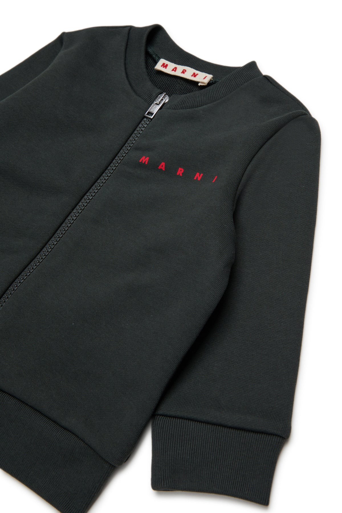Felpa full zip con logo