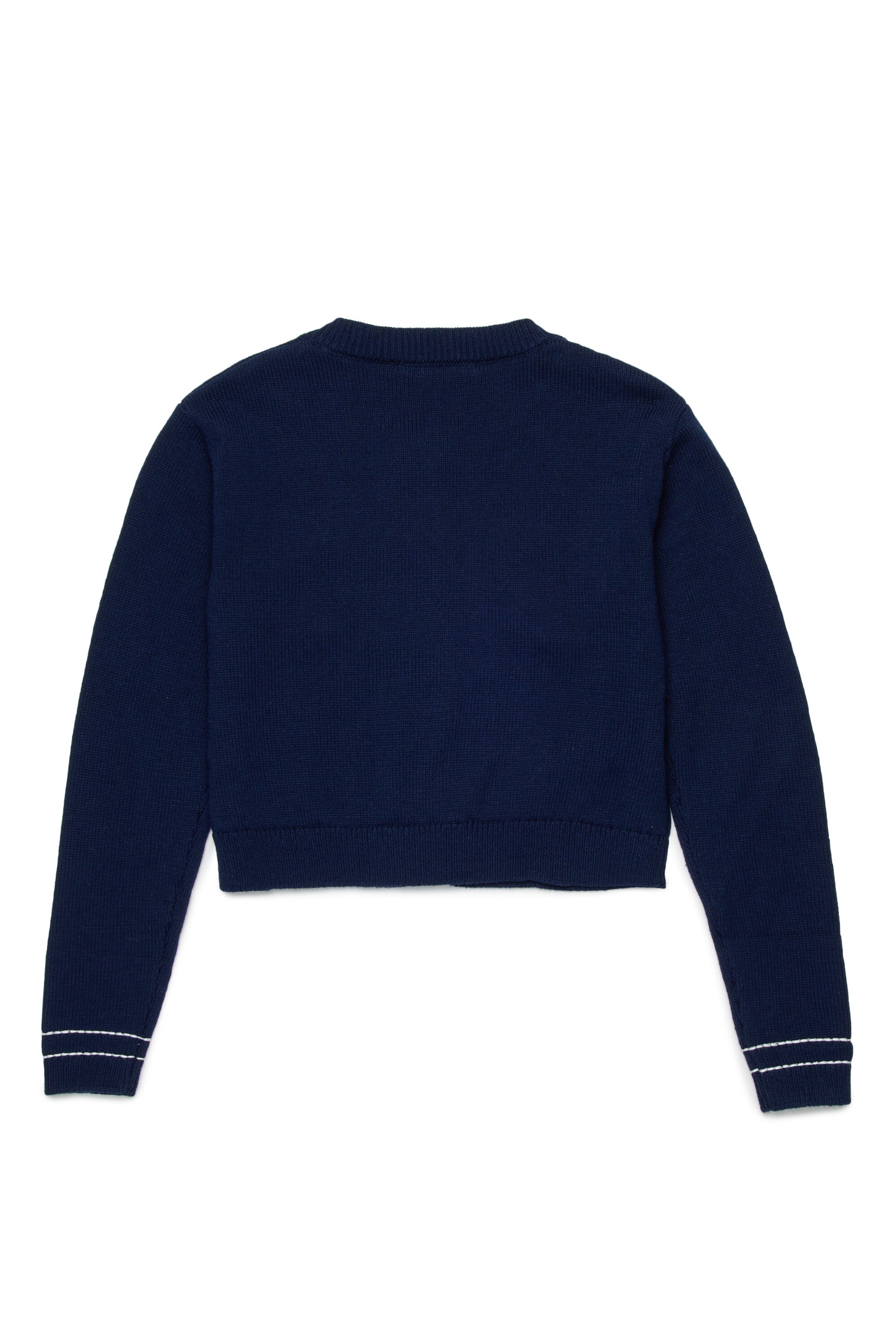 Cardigan in maglia con logo