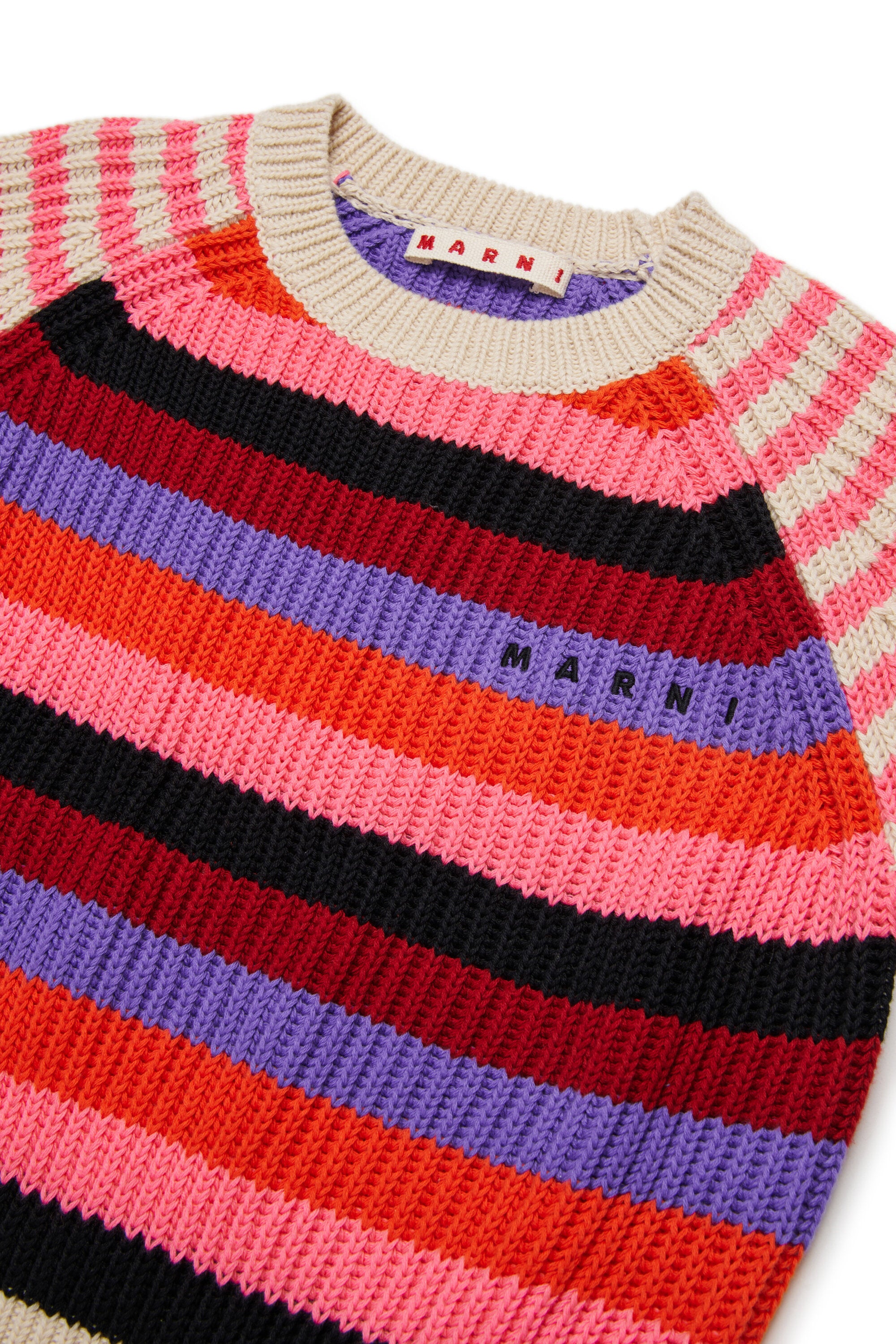 Pullover girocollo con logo