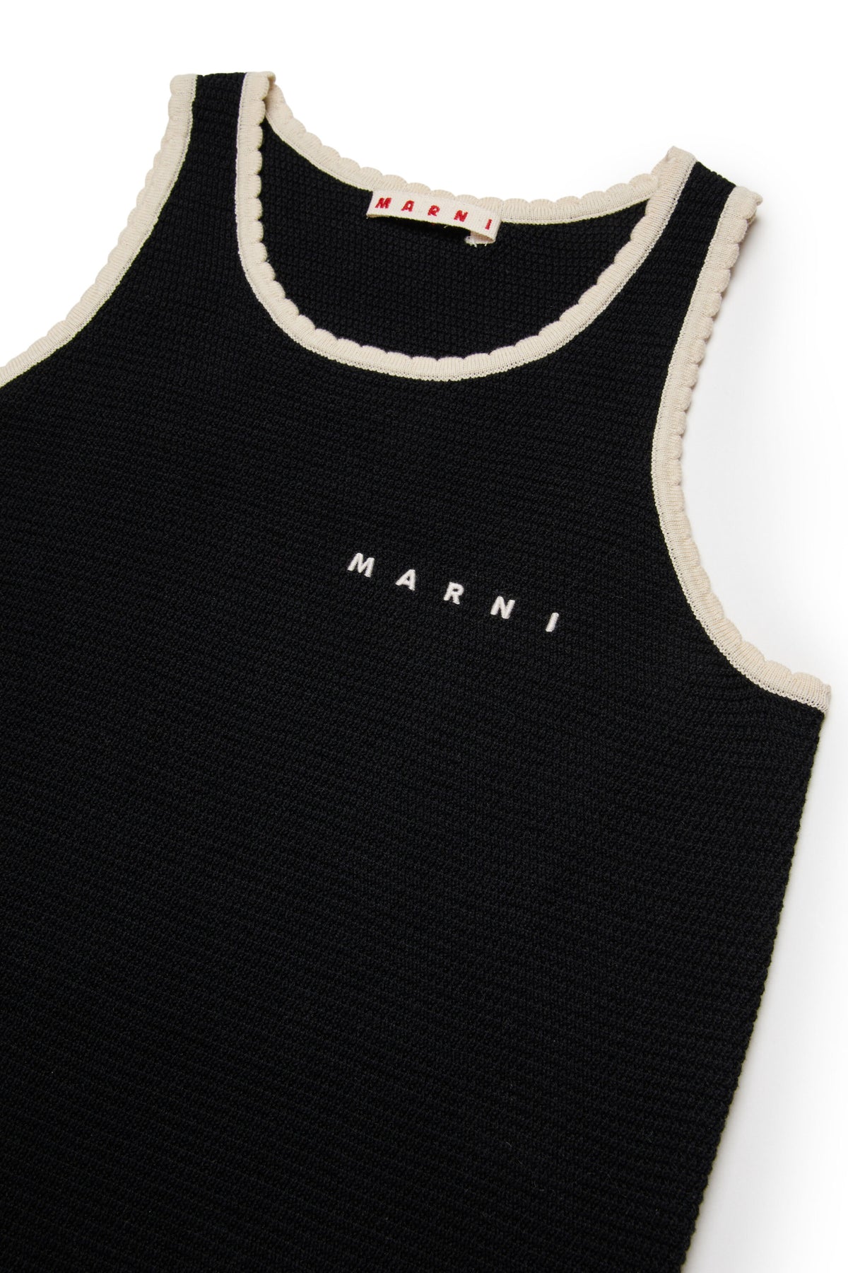 Robe sans manches à motif géométrique