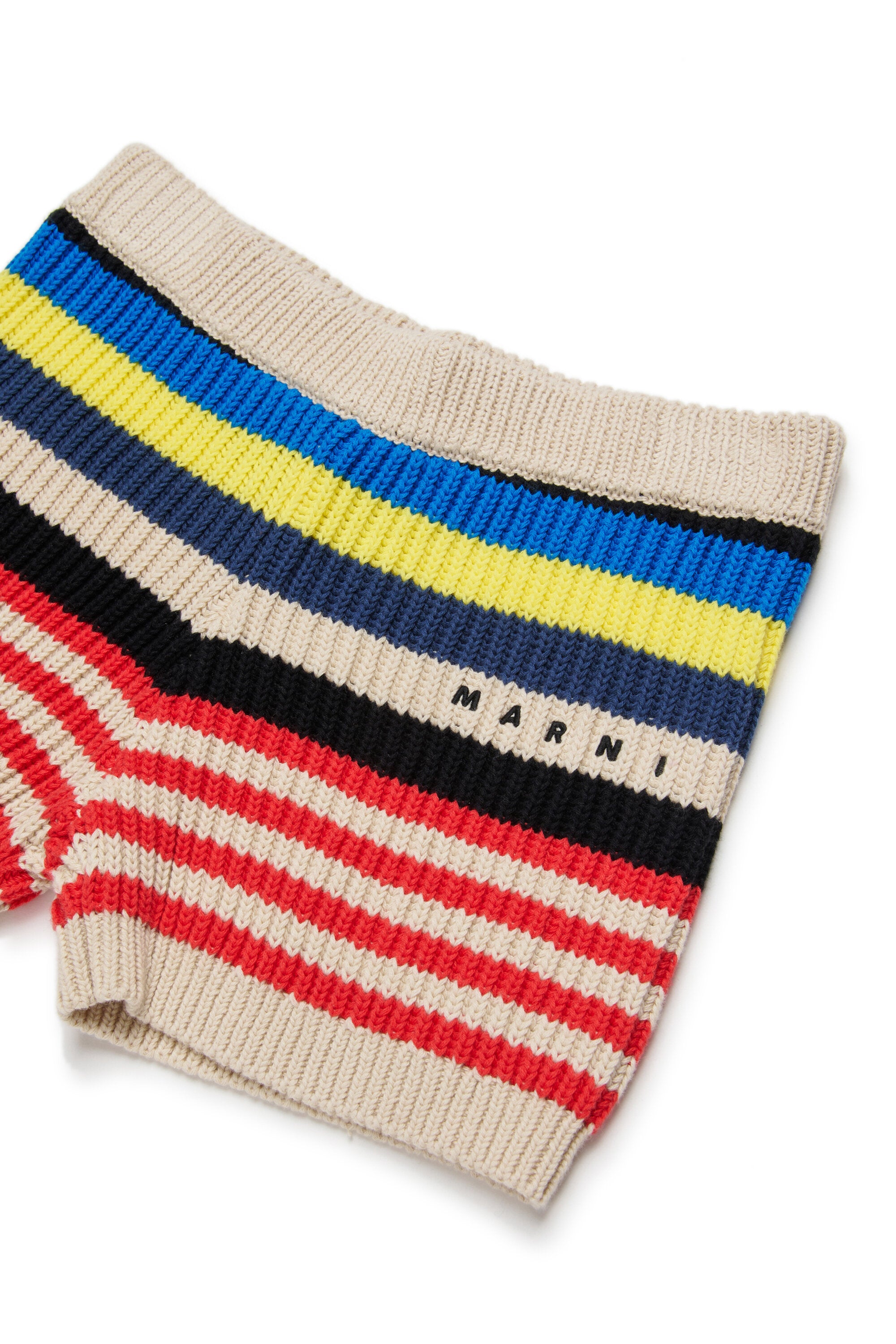 Knit shorts with logo