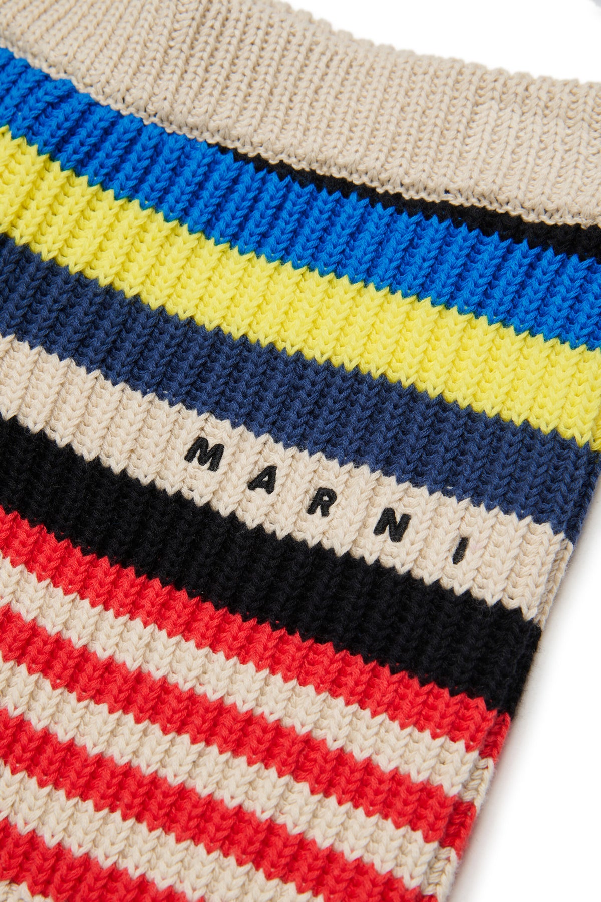 Short en maille avec logo