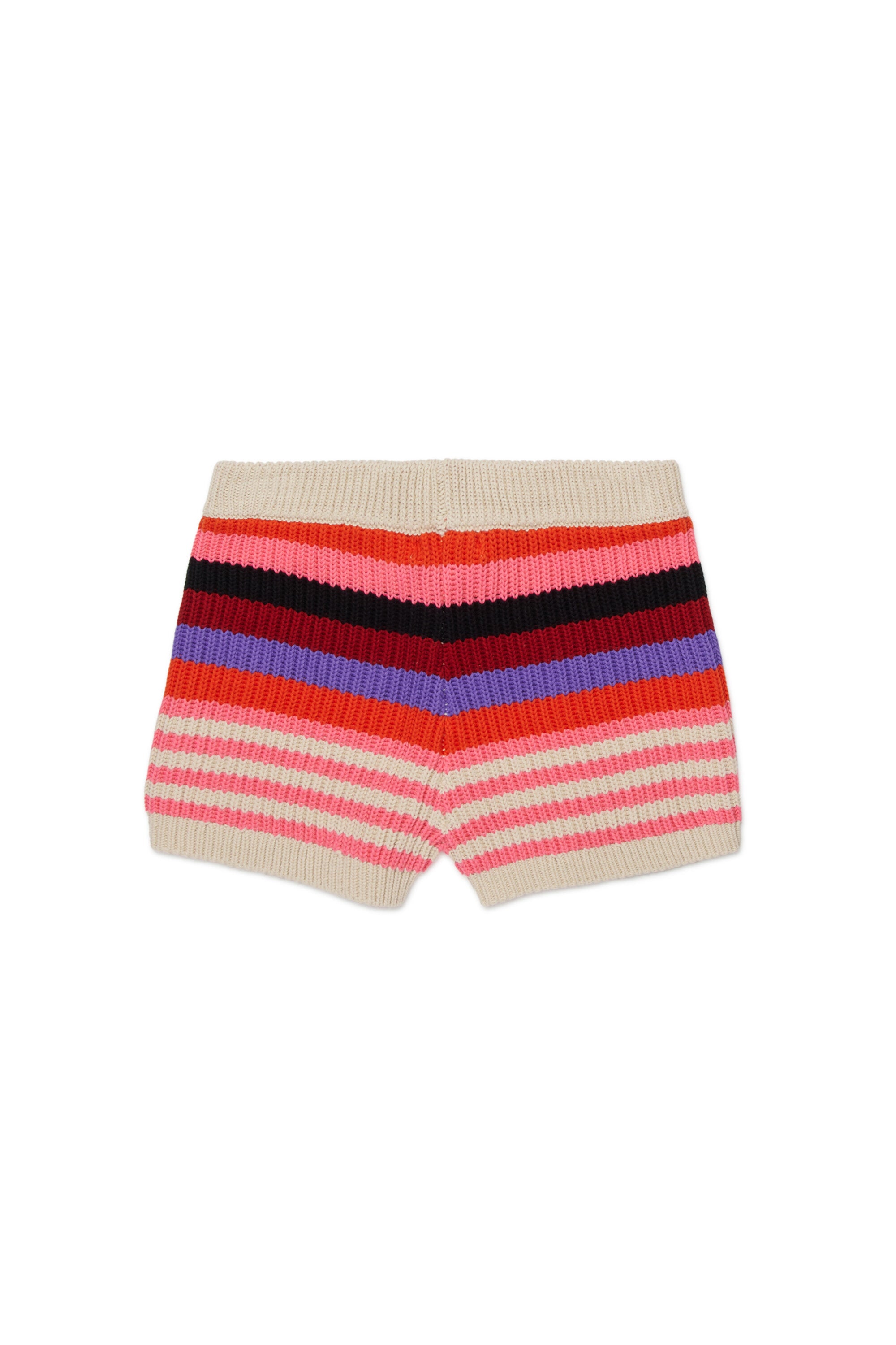 Strickshorts mit Logo