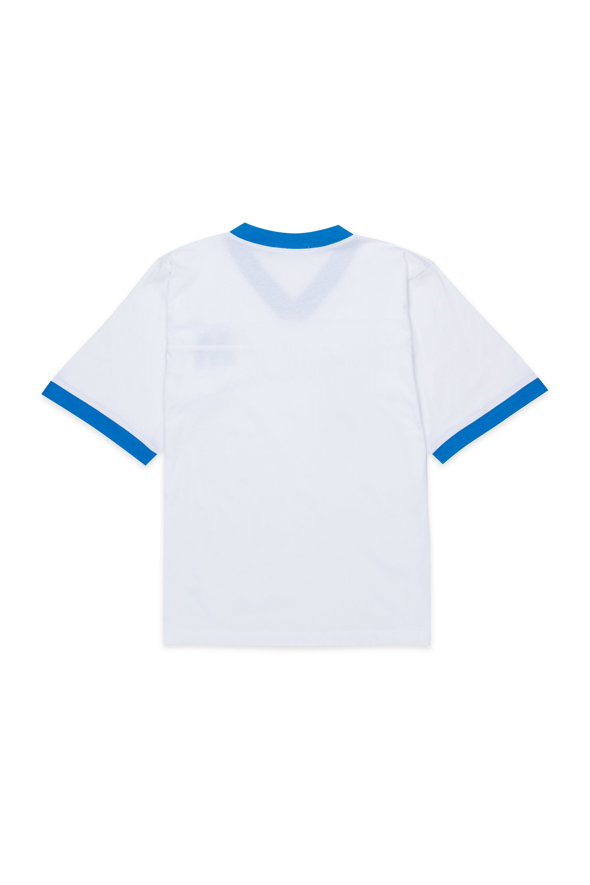 V-Ausschnitt T-Shirt mit Logo