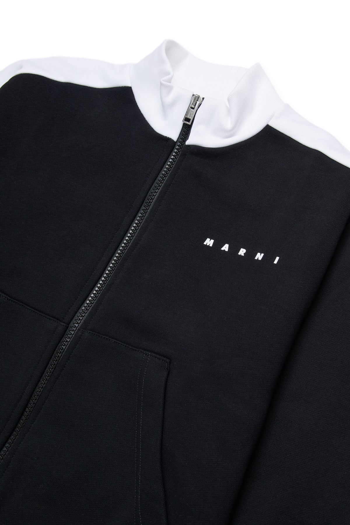 Sweatshirt mit durchgehendem Reißverschluss und Logo