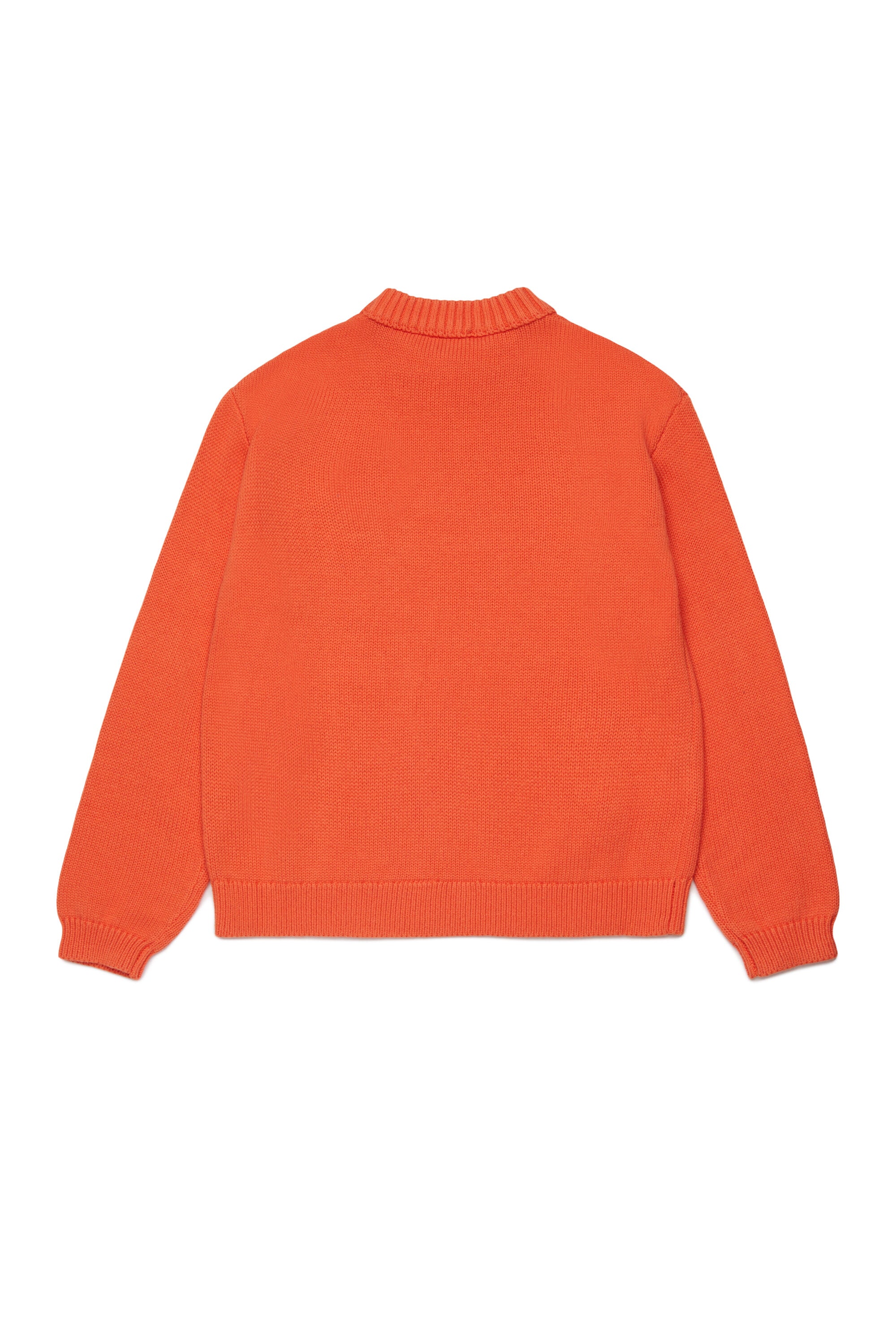 Pullover girocollo con taschino e logo