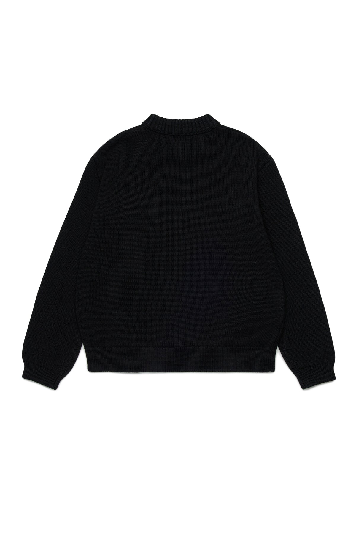 Pull col rond avec poche poitrine et logo