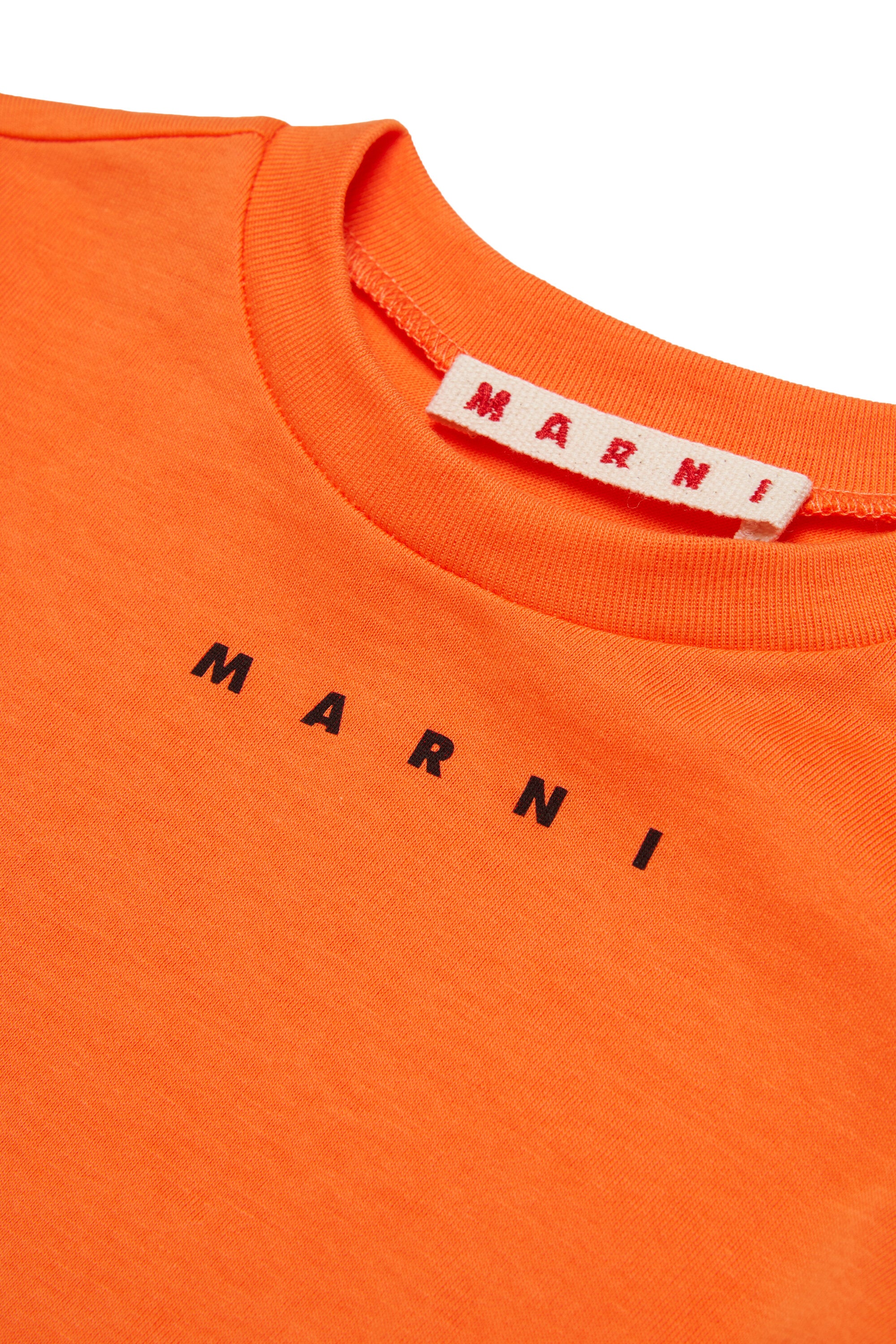 T-shirt in jersey con logo Marni