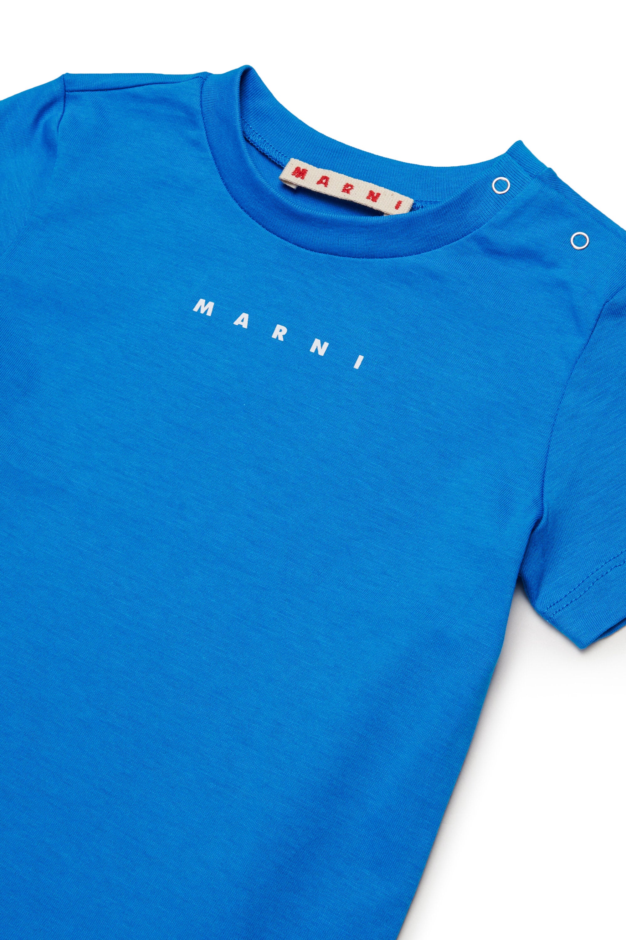 T-shirt in jersey con logo Marni