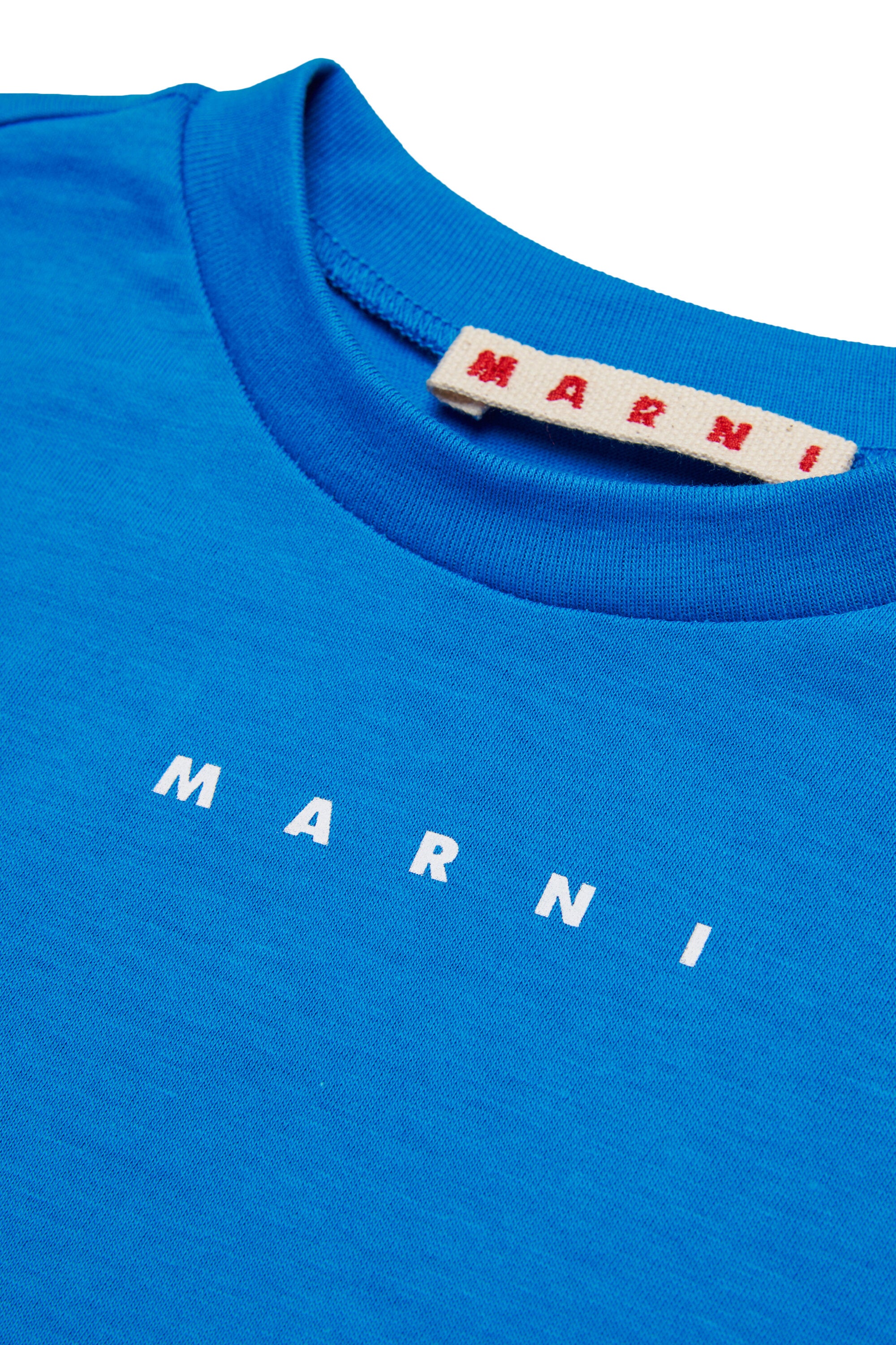 T-shirt in jersey con logo Marni