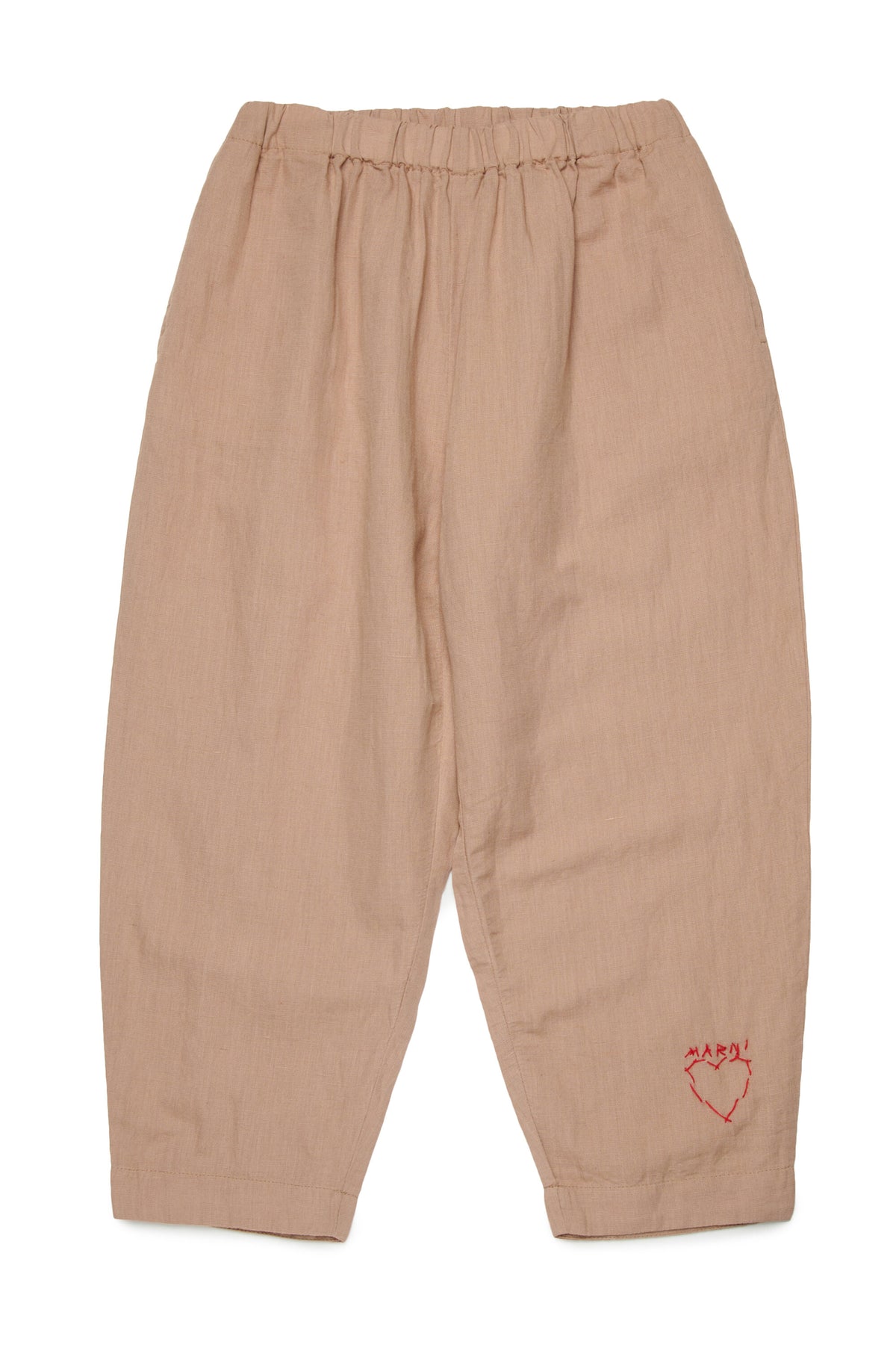 Pantaloni con logo ricamato