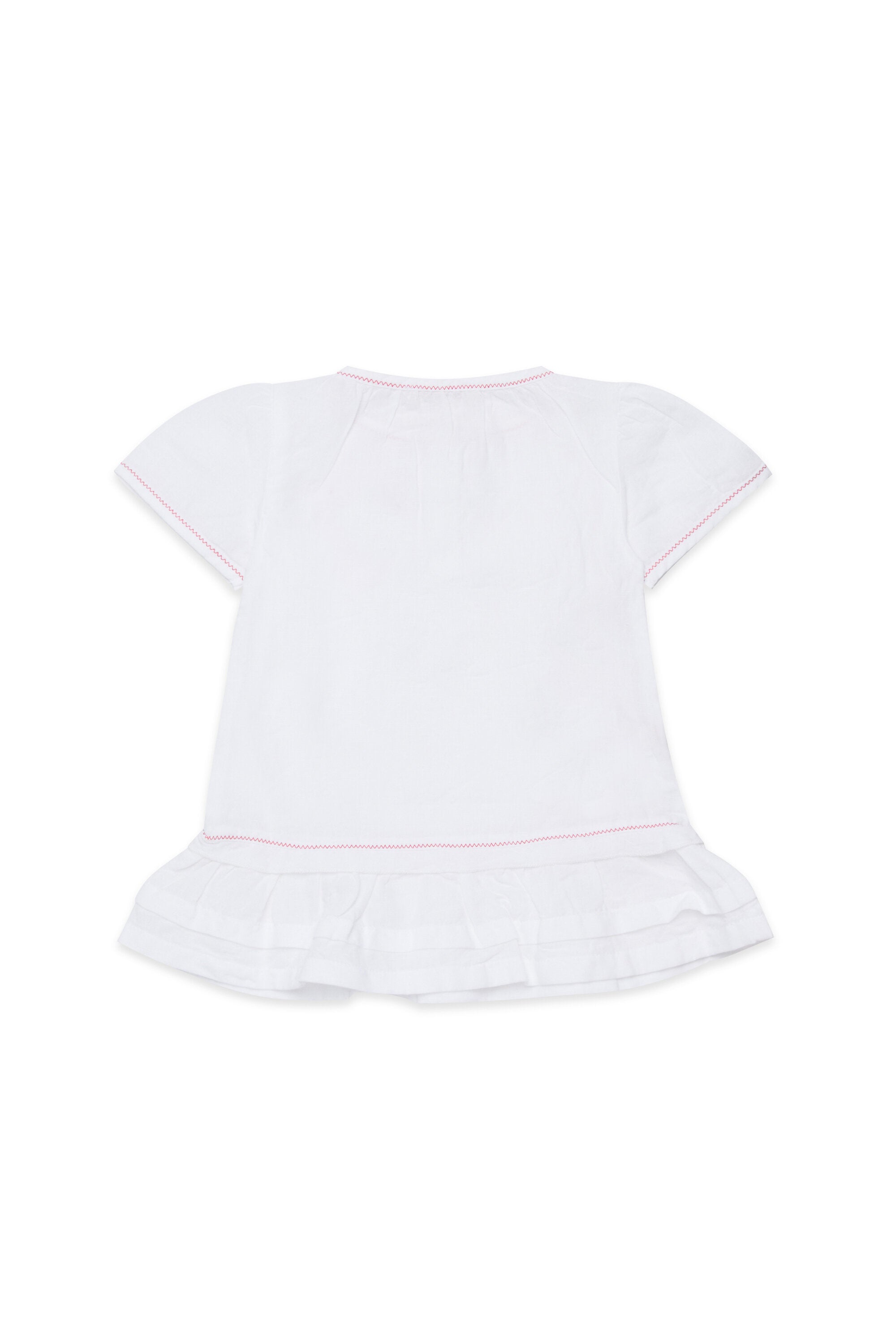 Short dress with embroidered logo and heart