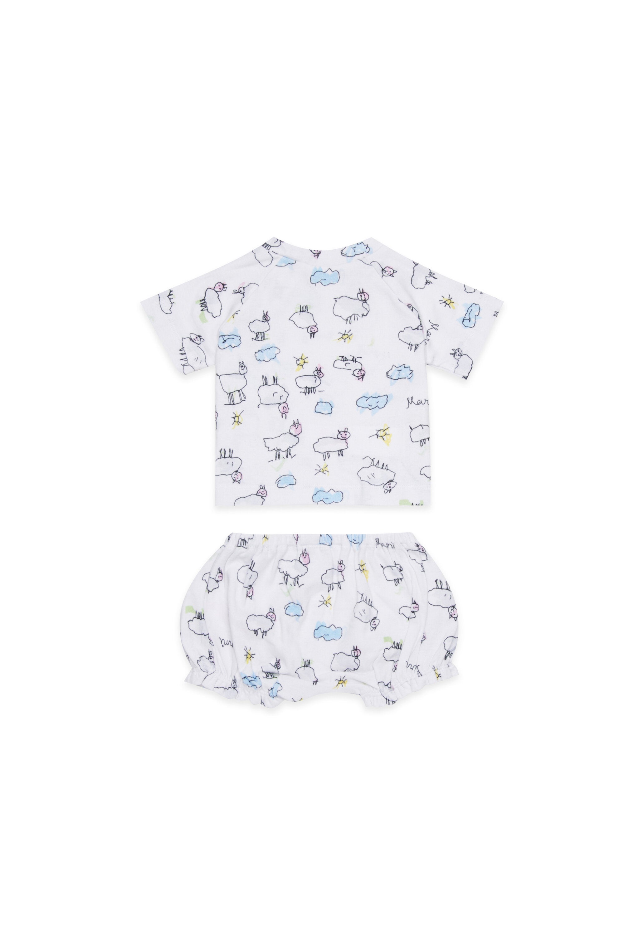Baby-Set mit Allover-Print